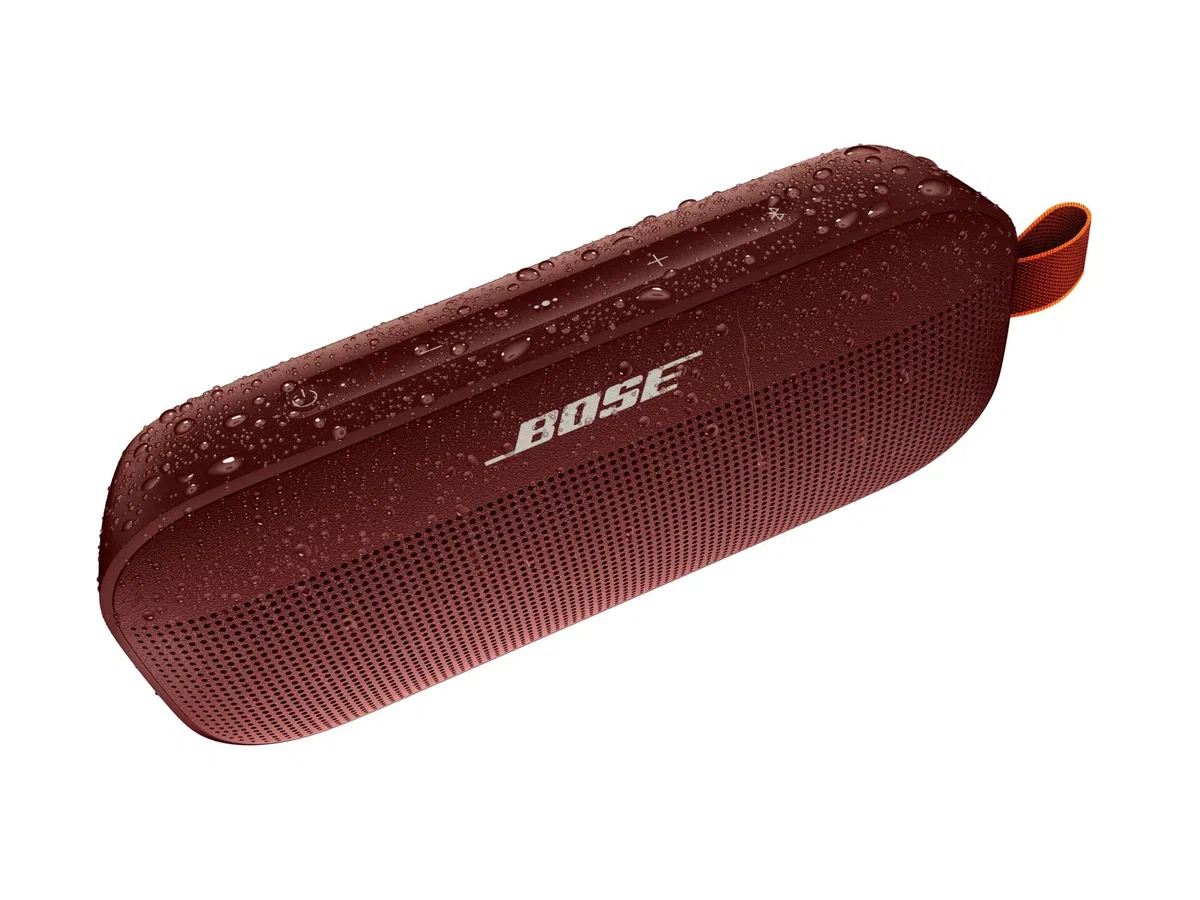 Głośnik Bluetooth Bose SoundLink Flex bezprzewodowy, wodoodporny, przenośny głośnik zewnętrzny, czerwony