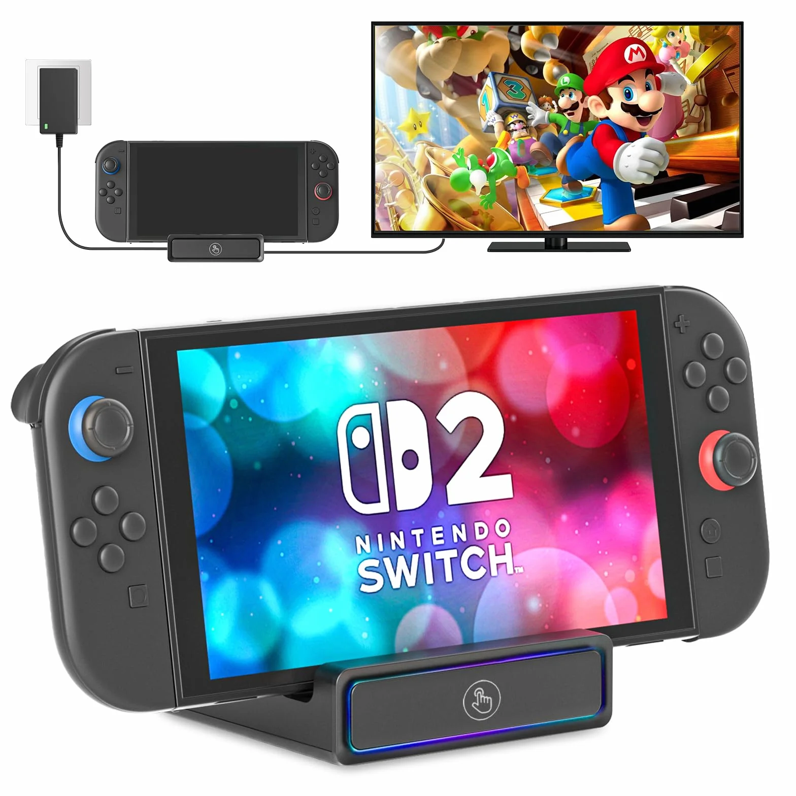 Przenośna stacja dokująca Switch 2 TV Dock 4K@144Hz HDMI USB3.0 100W Ładowanie