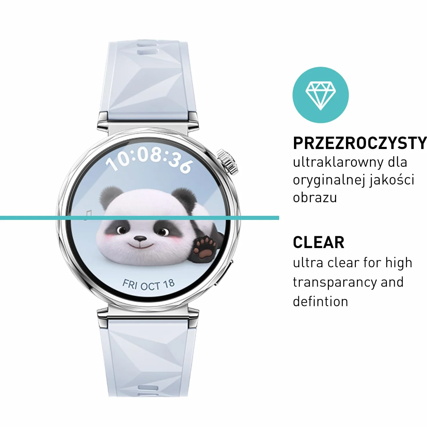 smartect Szkło Hartowane [3 Sztuki, Clear] dla Huawei Watch GT5 41 mm, Szklana Ochrona Ekranu 9H, Ochraniacz Ekranu bez Pęcherzyków, Bez Odcisków palców