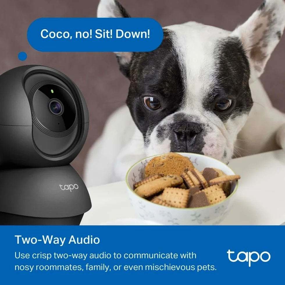 TP-Link Tapo C201 | Kamera Wi-Fi 2K do monitoringu wnętrz | Detekcja ruchu i dźwięku | Dwukierunkowe audio | Tryb nocny | Obsługa karty microSD do 512 GB | Kompatybilna z Alexa i Google Home
