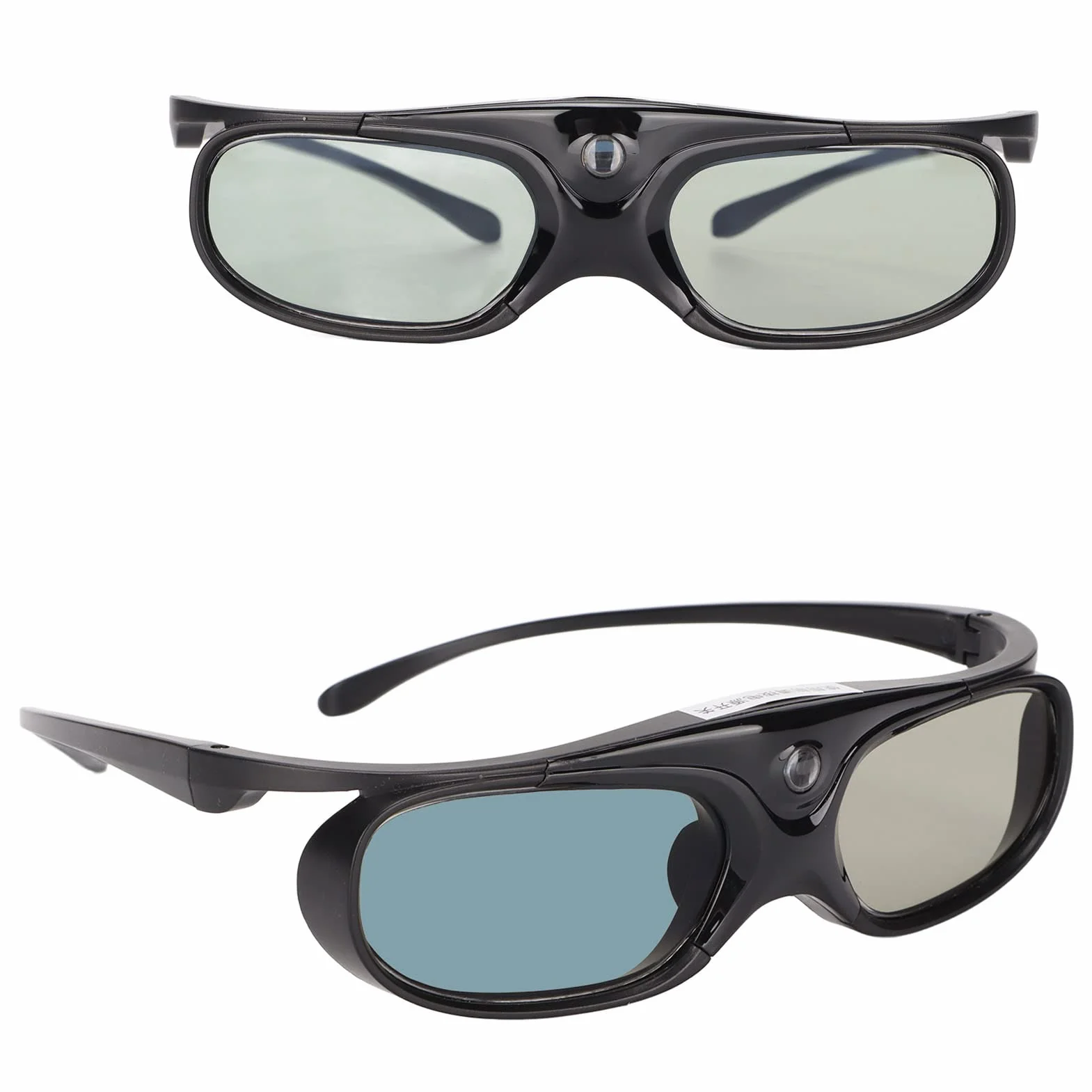 T opiky DLP okulary 3D, 1080p, 144 Hz, możliwość ponownego ładowania, DLP-Link 3D, z szerokim kątem widzenia 178°, okulary 3D z migawką 3D (czarne)