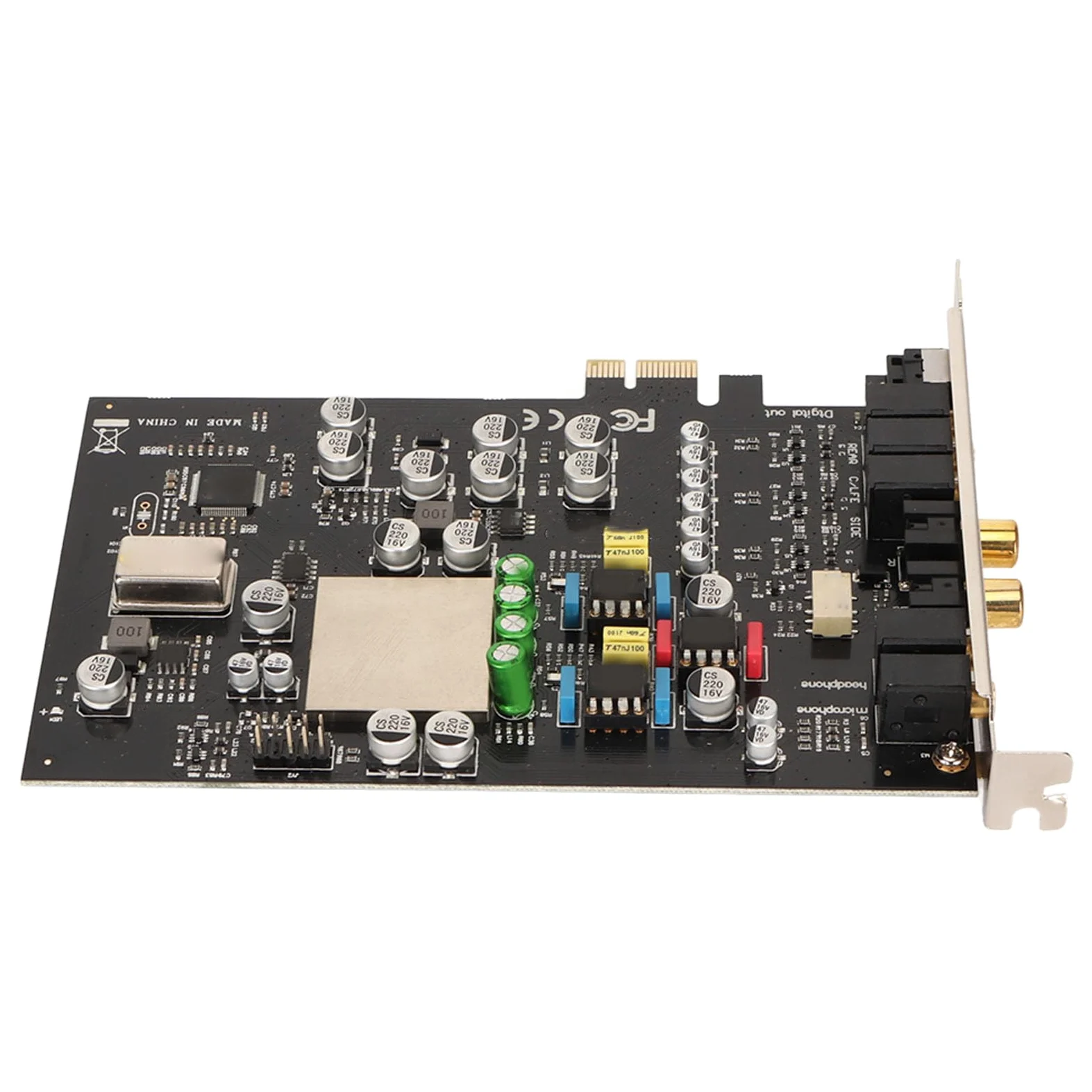 Wewnętrzna Karta Dźwiękowa, CM8828 CM9882A 7.1CH TCXO 24Bit 192kHz 100db SNR Karta Dźwiękowa PCI Express Adapter, Karta Dźwiękowa Stereo 3D PCI e, na PC 7 8 10 XP Vista