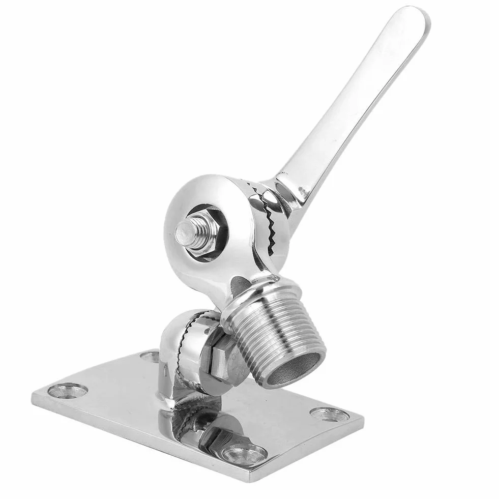 Regulowana podstawa anteny VHF morskiej 38 mm stal nierdzewna do łodzi