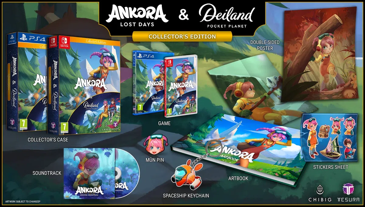 Ankora: Lost Days & Deiland: Pocket Planet Playstation 4 Edycja kolekcjonerska (wydanie europejskie przed zamówieniem dostępne od 31 marca 2023 r.]