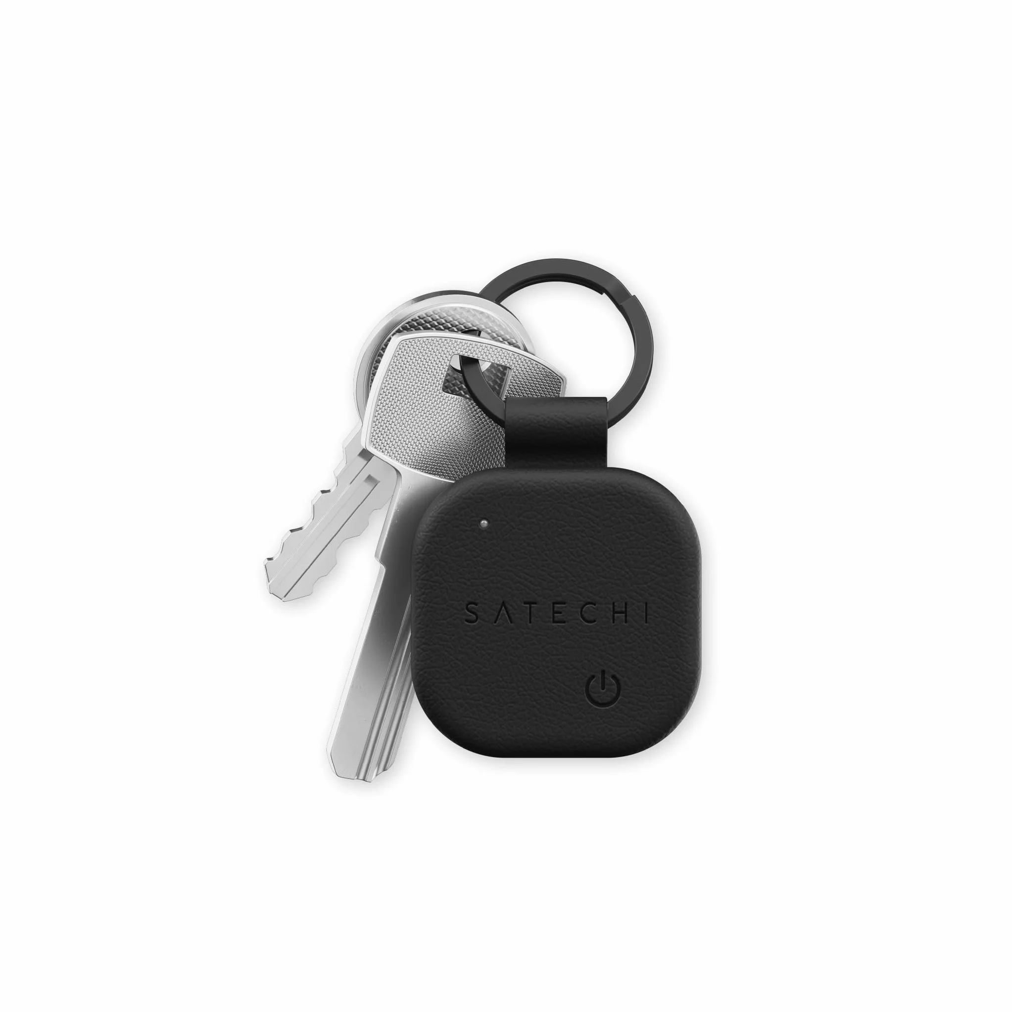 SATECHI FindAll Lokalizator Kluczy Z Funkcją Apple Find My, Ładowaniem Bezprzewodowym, Głośnym Alertem Dźwiękowym, Lokalizatorem GPS Do Kluczy iPhone 17 16 15, iPad, Mac I Innych – Czarny