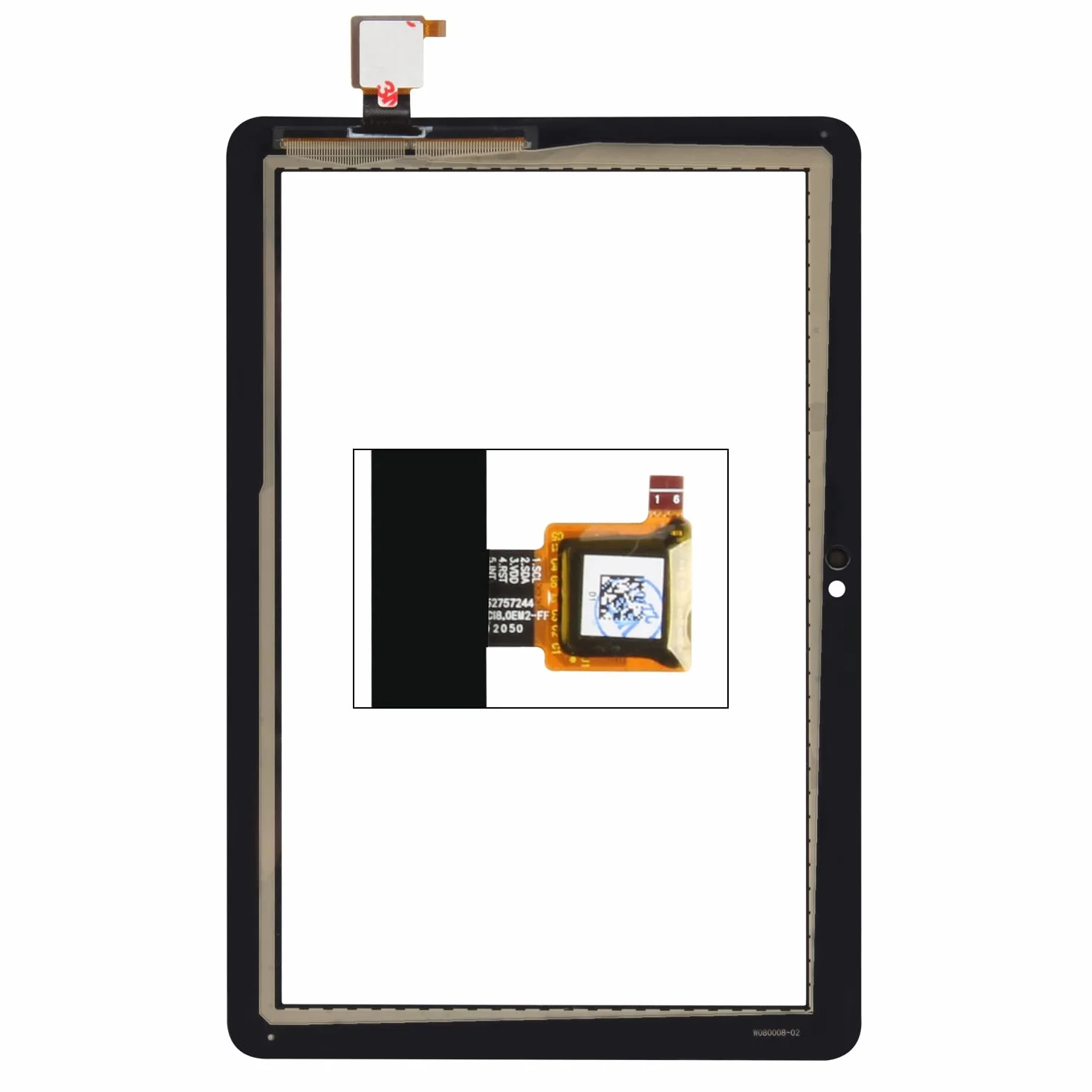 LADYSON Oryginalne szkło do tabletu Amazon Kindle Fire HD8/HD8 Plus 10. generacji 2020 K72LL3 K72LL4 ekran dotykowy Digitizer panel zamienny z czujnikiem z przodu szkło soczewka z bezpłatnymi narzędziami do naprawy