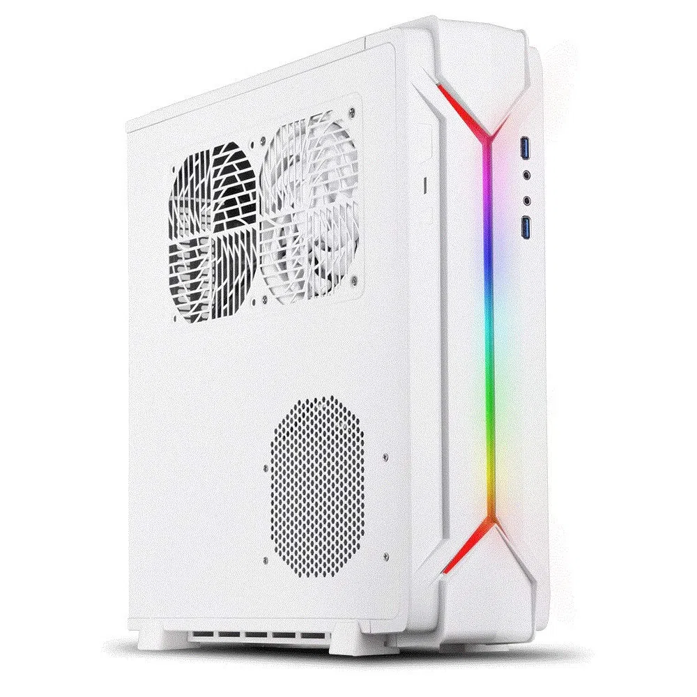 SilverStone SST-RVZ03W-ARGB Raven Mini-ITX obudowa komputera do gier, ARGB, biała