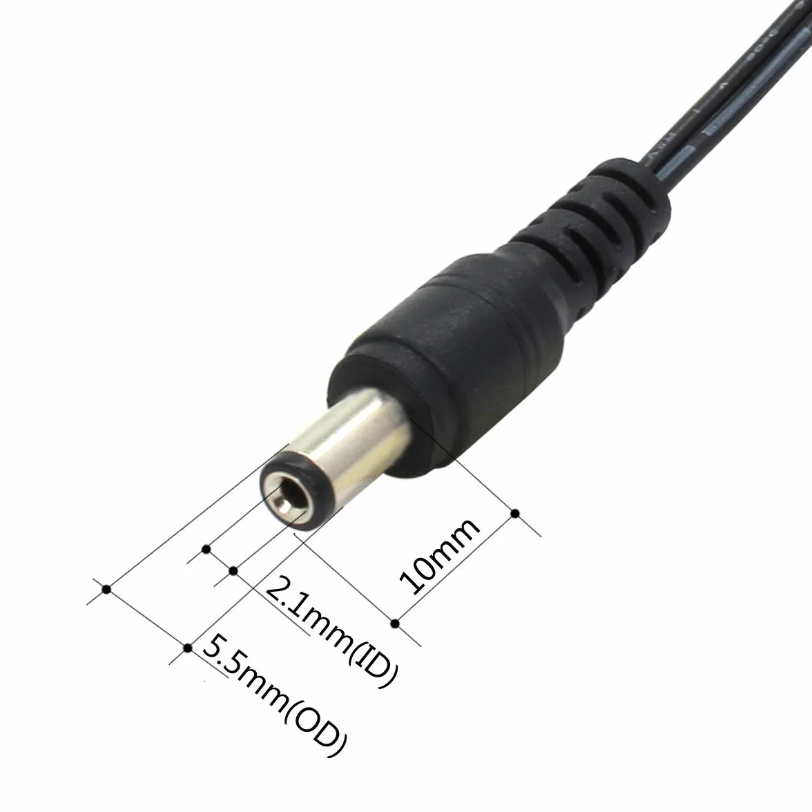 AC do DC 12 V 3 A zasilacz sieciowy, wtyczka 5,5 mm x 2,1 mm do kamery CCTV DVR NVR LED łańcuch świetlny