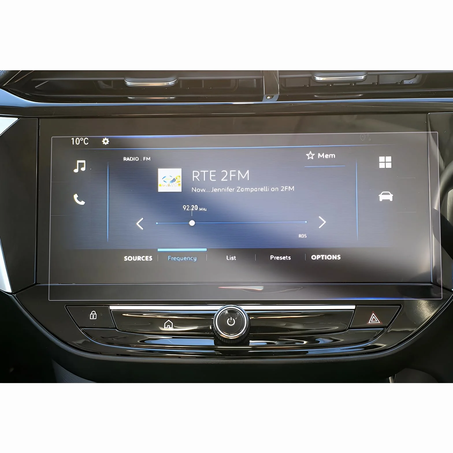 GAFAT folia ochronna do nawigacji kompatybilna z nowym 2023.6-10" Opel Corsa F/Corsa-e 2024 nano folia ochronna na wyświetlacz do 10" Multimedia Navi Pro