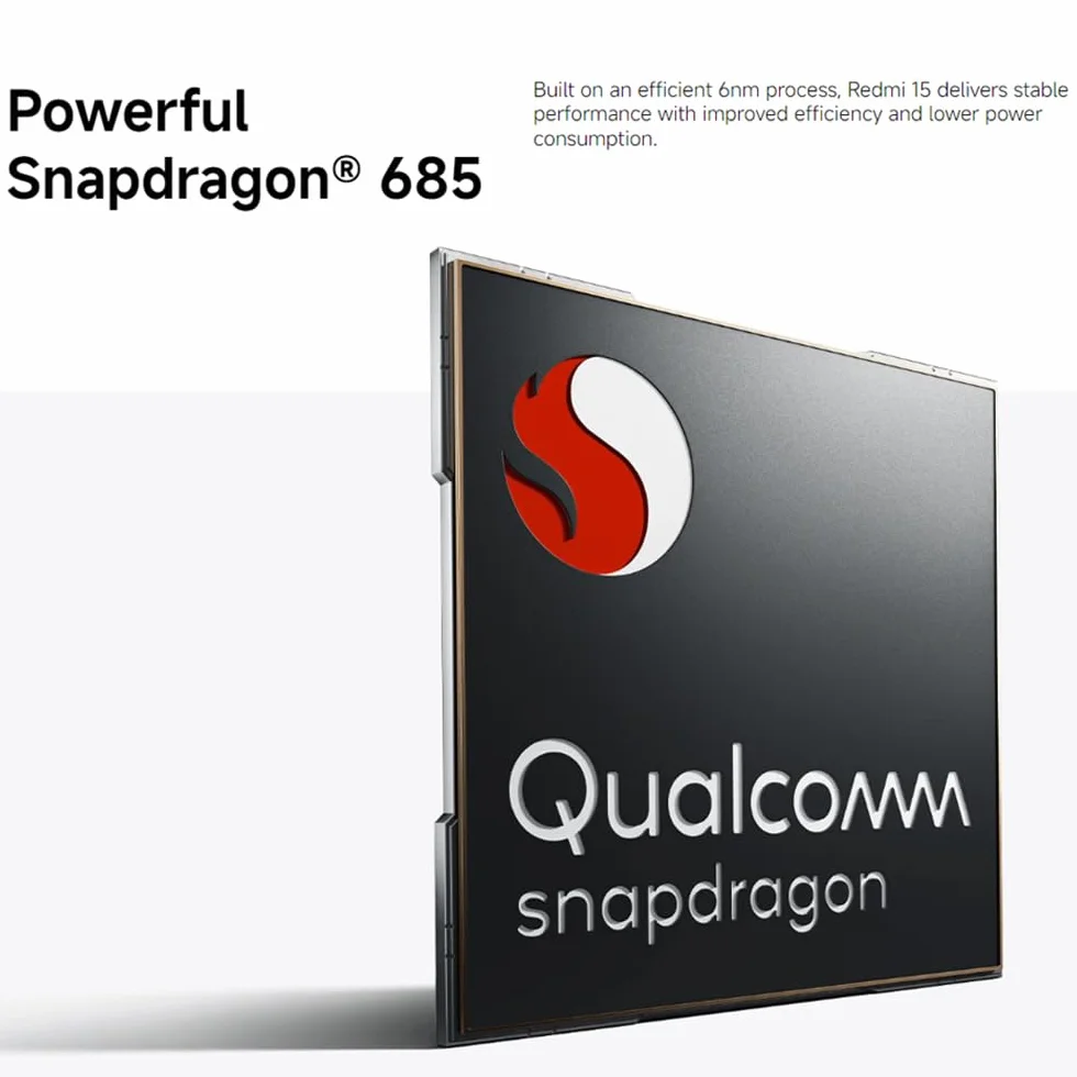 XIAOMI REDMI 15 NFC Smartfon, czarny, 8 GB + 256 GB, ekran 6,9", FHD, 7000 mAh, 1080 x 2340 pikseli, szybkie ładowanie 33 W, 144 Hz AdaptiveSync, podwójny aparat AI 50 MP, bez ładowarki