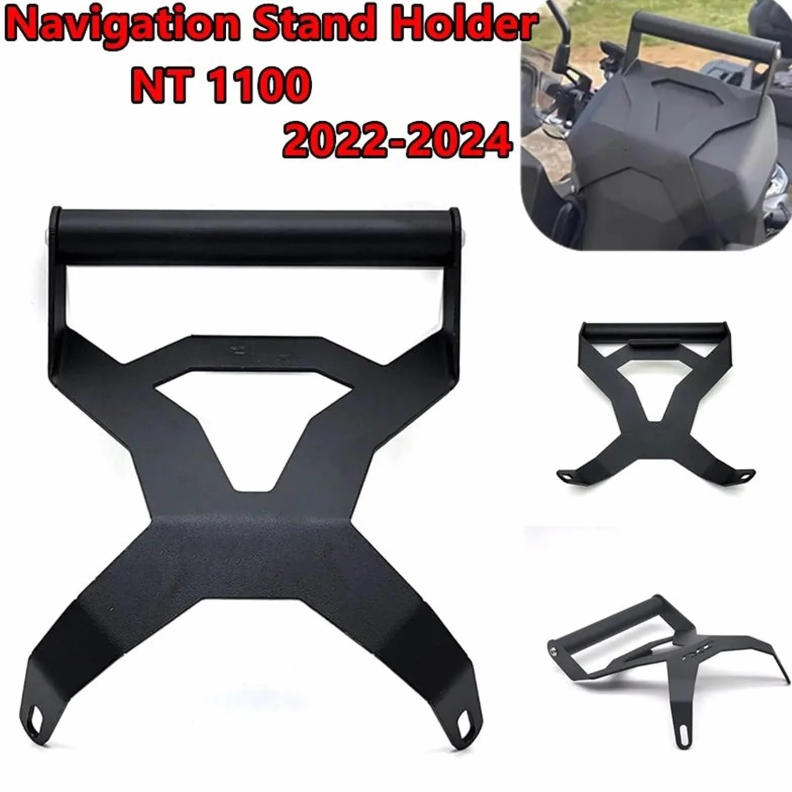 Pasuje do Honda NT1100 2022-2024 Akcesoria Uchwyt nawigacji GPS Uchwyt na telefon komórkowy Stojak 22 mm Uchwyt do nawigacji GPS(NO LOGO)