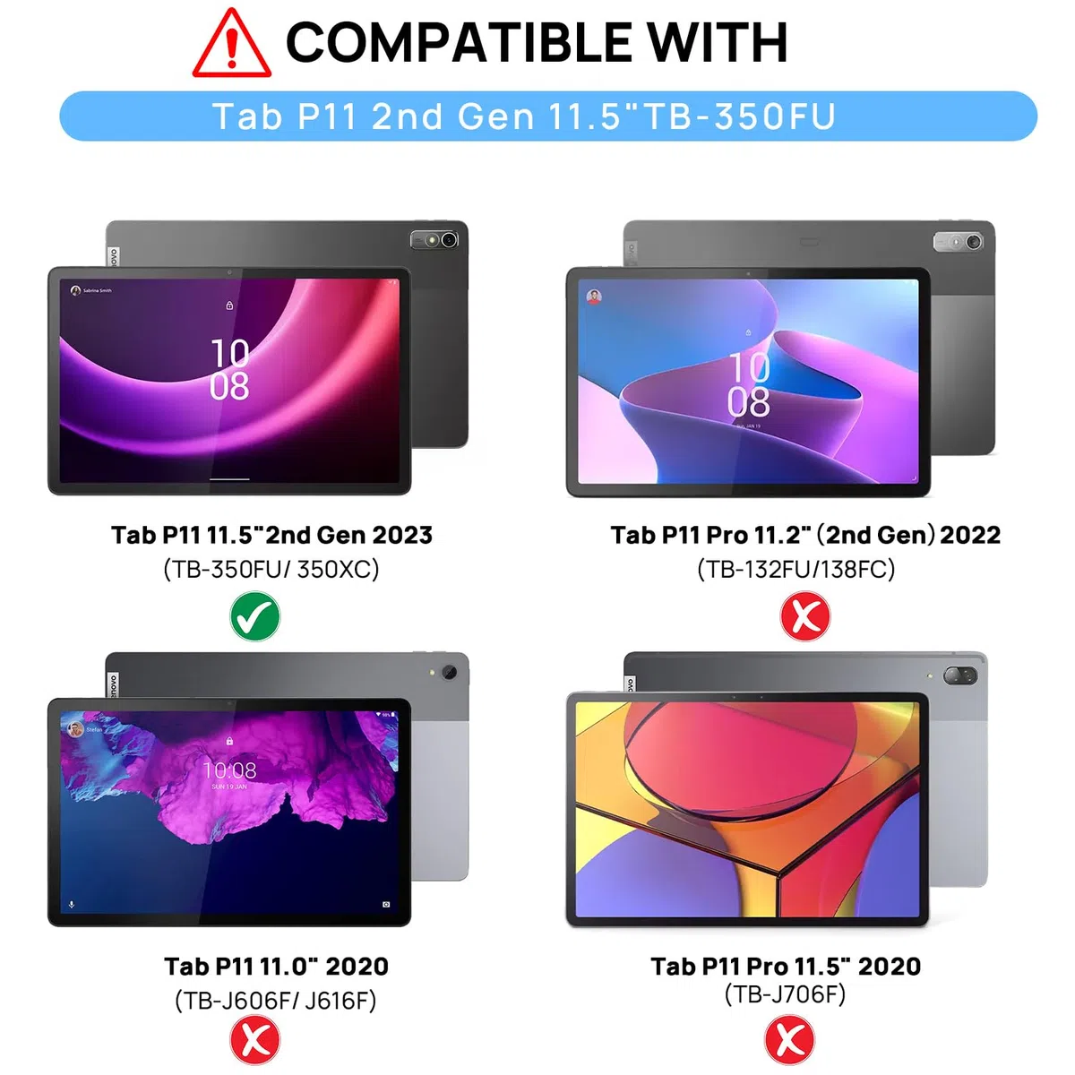 Gerutek Etui do Lenovo Tab P11 2. generacji 11,5 cala 2023, odporne na uderzenia wytrzymałe etui ochronne z obrotowym stojakiem, pętlą na rękę i paskiem na ramię, etui pancerne do Lenovo Tab P11 Gen 2