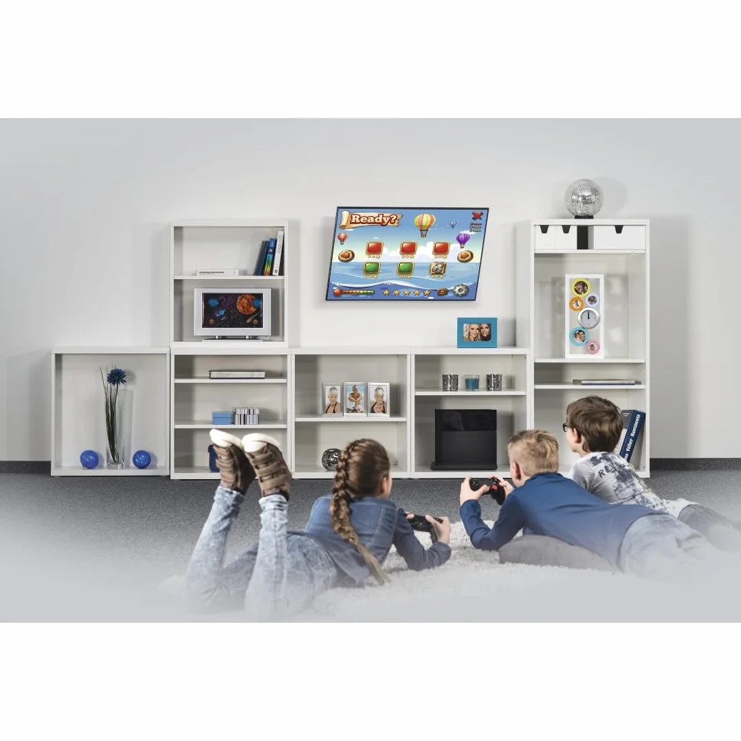 Hama Uchwyt ścienny do telewizora (płaski, 65",VESA 400x400, LCD/LED, do TV, na ścianie, pochyły, stalowy, maks. udźwig 35 kg, zawiasy ścienne) czarny