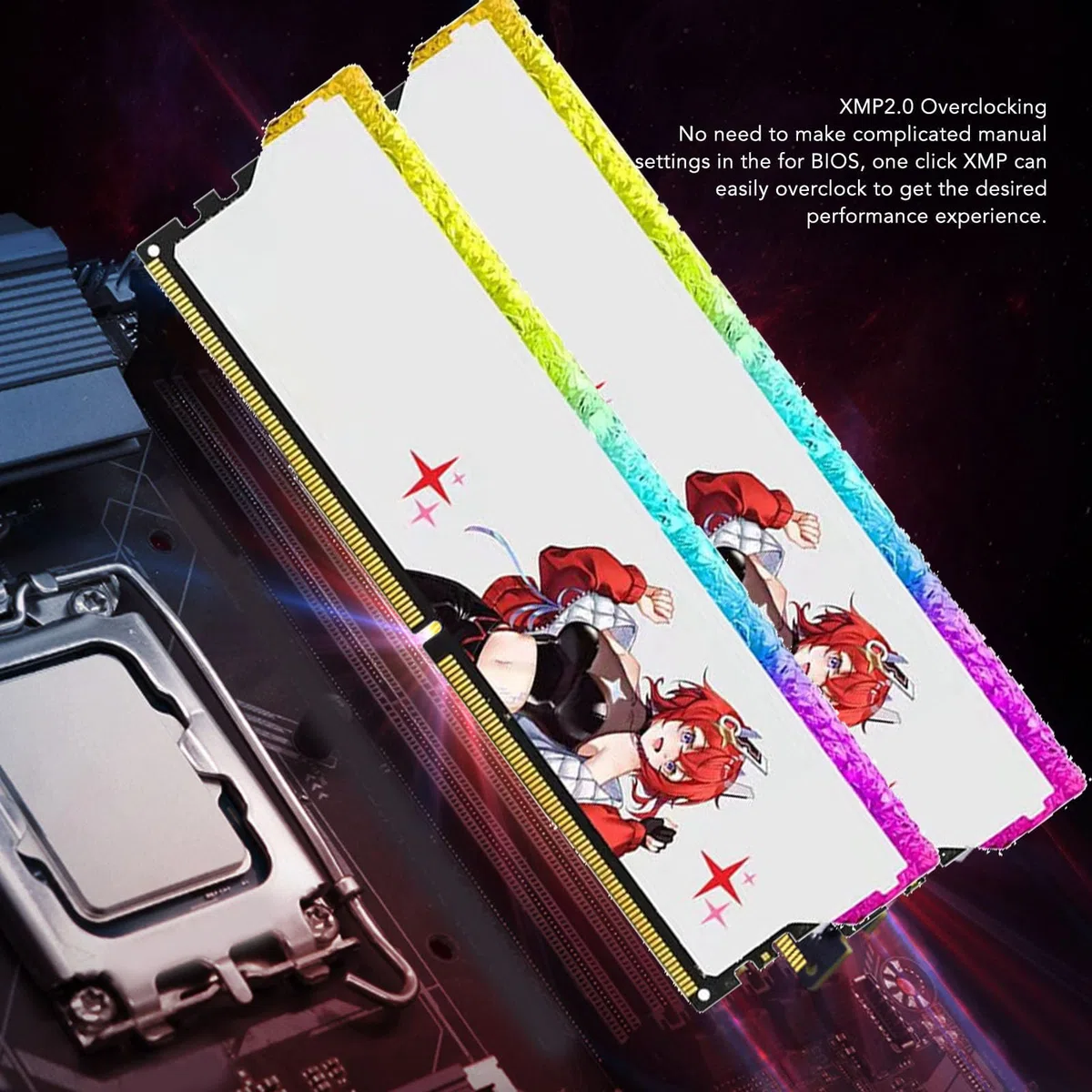 Pamięć Komputera do Gier DDR4 3600 MHz CL16, XMP 2.0 Przetaktowywanie Jednym Kliknięciem, Wysoka prędkość 1,35 V, Aluminiowe Odprowadzanie Ciepła, moduł Pamięci RAM do Komputerów (32 GB