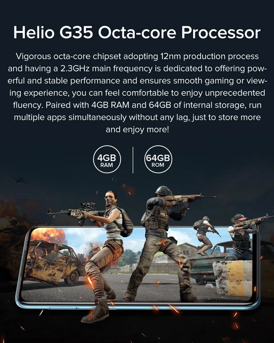 Ulefone Odblokowany telefon komórkowy Note 13P, kamera tylna 20 MP, aparat przedni 16 MP, G35 2,3 GHz 4GB+64GB, smartfon Dual SIM 4G, 6,5-calowy ekran FHD+, gniazdo na 3 karty, Android 11, NFC czarny