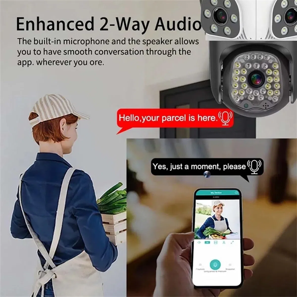 Kamera IP 15MP z trzema obiektywami 4X Zoom zewnętrzna bezprzewodowa kamera do monitoringu inteligentna ochrona bezpieczeństwa kamery monitorujące PTZ CCTV(15MP Camera)