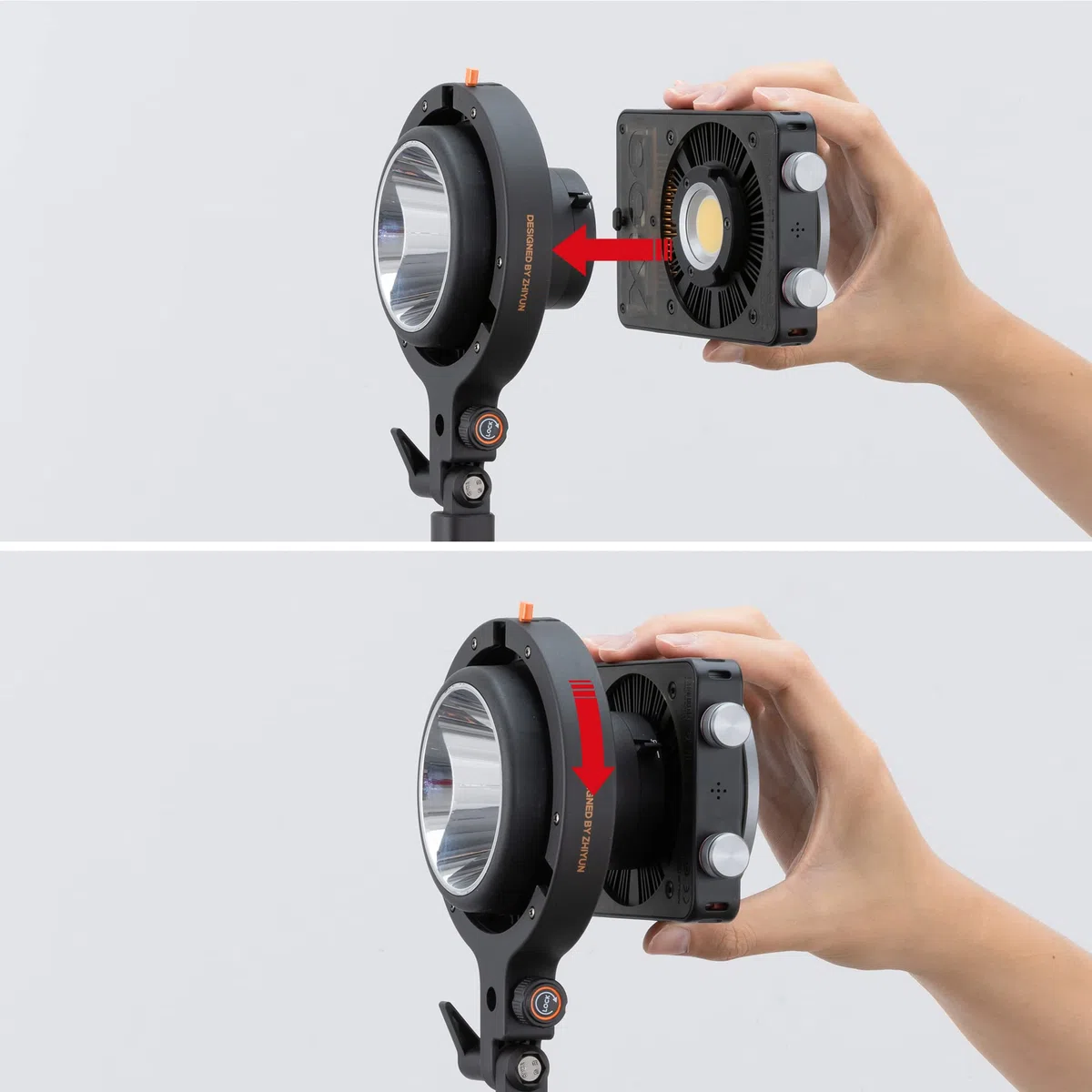 ZHIYUN Adapter B für X60/ CX100/ X100 Videoleuchte von Bowens Mount auf ZY Mount