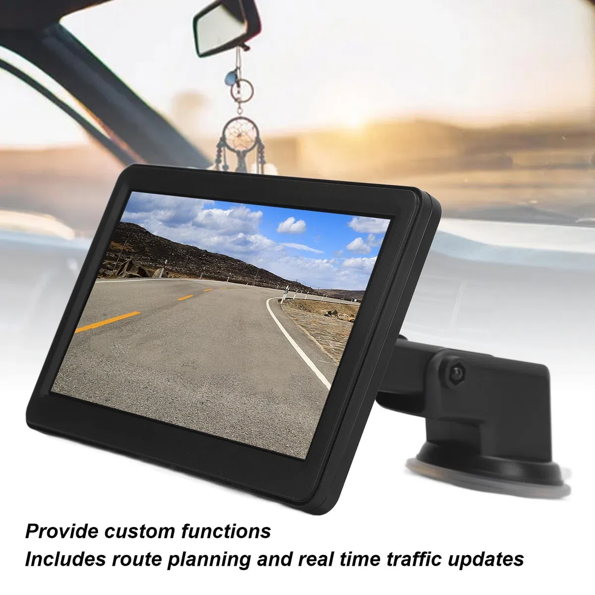 7-calowy nawigator GPS z funkcją CarPlay, AirPlay, dla samochodów, wysokiej jakości ekran IPS dotykowy, aktualizacje ruchu w czasie rzeczywistym, podwójny tryb Wi-Fi, obsługa kart pamięci do 256G, AVI