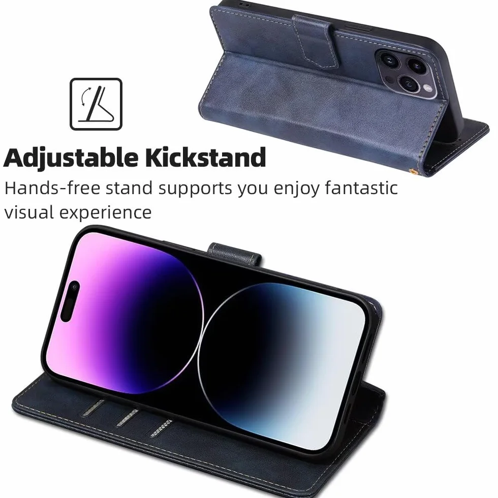 RankOne Etui na telefon komórkowy Motorola Moto Edge 70 Fusion (6,78" cala) etui na telefon komórkowy ze skóry - etui z zapięciem magnetycznym - etui ochronne - niebieskie