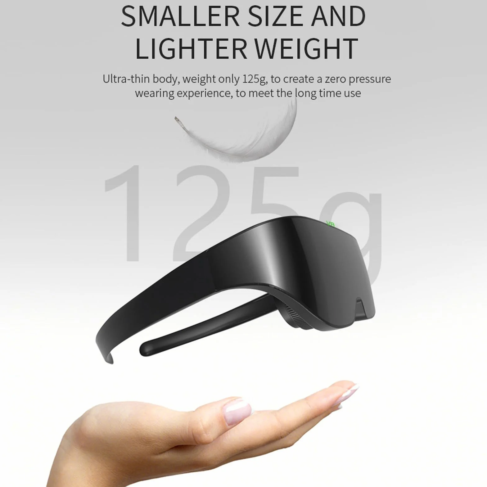 Okulary 3D do rzeczywistości wirtualnej, lekkie okulary inteligentne VR, okulary do wirtualnej rzeczywistości, ekran 3D IMAX Gaint Gogle VR przyjazne dla krótkowzroczności, bateria 8000 mAh