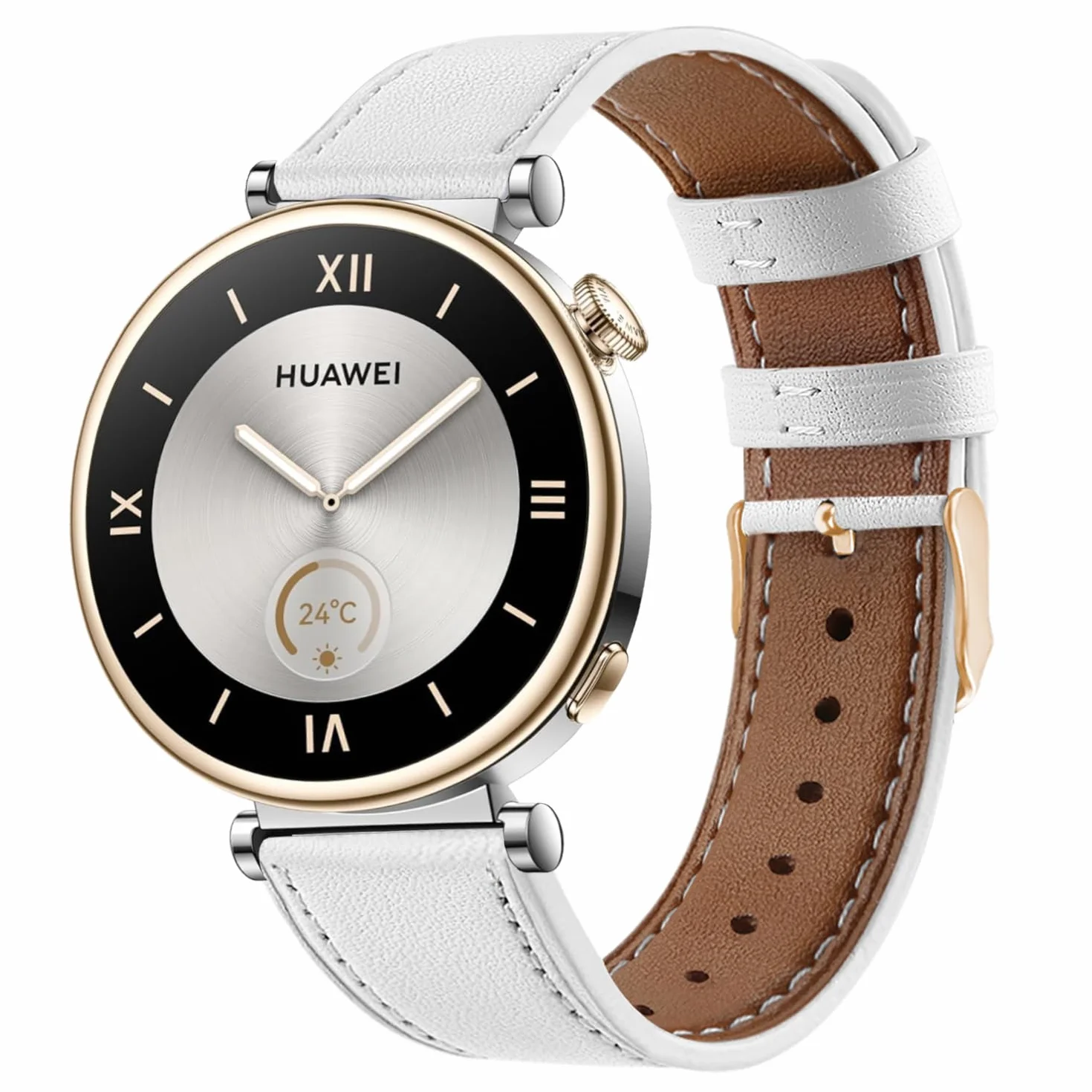 Pasek do Huawei Watch GT 4 41 mm, skórzany pasek do zegarka, 18 mm, zapasowy pasek skórzany dla kobiet i mężczyzn