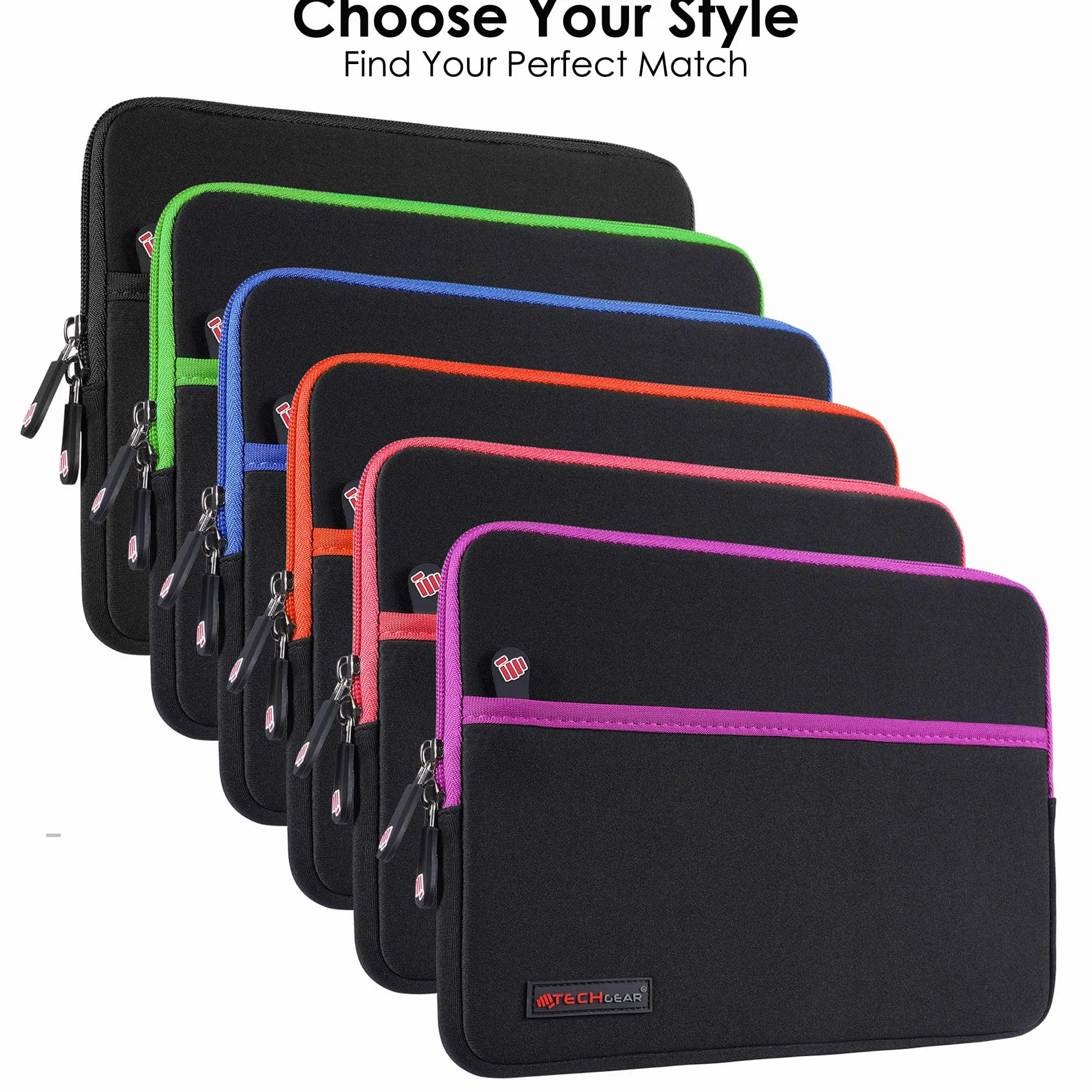 TECHGEAR Pro 10 etui etui, etui z neoprenu, odporne na wstrząsy bąbelkowe etui kompatybilne z iPadem 10.2, 9.7, Air 4, Samsung Tab A7, A8 10.5, 10.1 10.4, S8, Surface Go 3