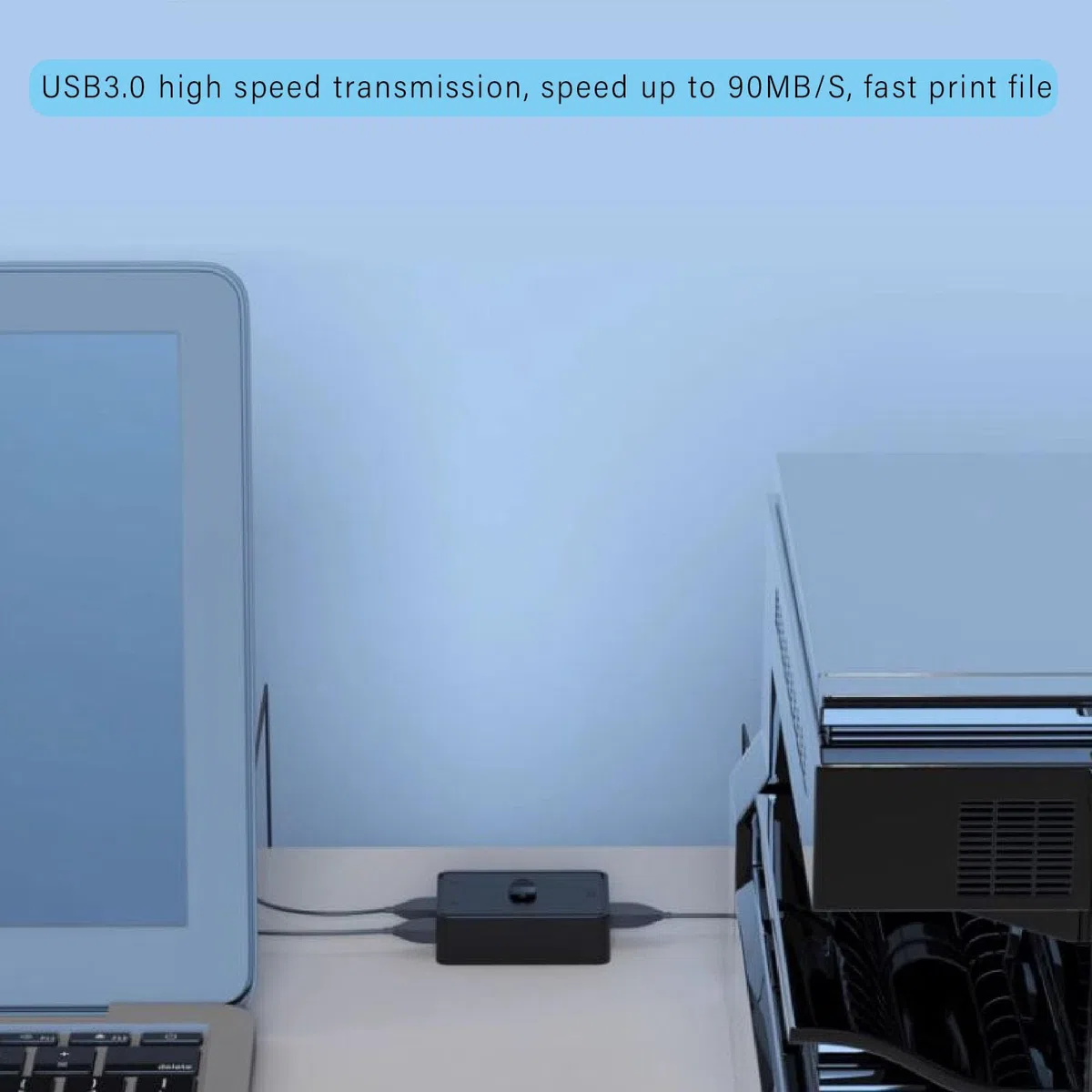 Przełącznik Dwukierunkowy USB 3.0, Dwukierunkowy Przełącznik Przełącznika USB 2 na 1 lub 1 na 2 Wyjścia, Kompatybilny z Systemami Mac i Linux