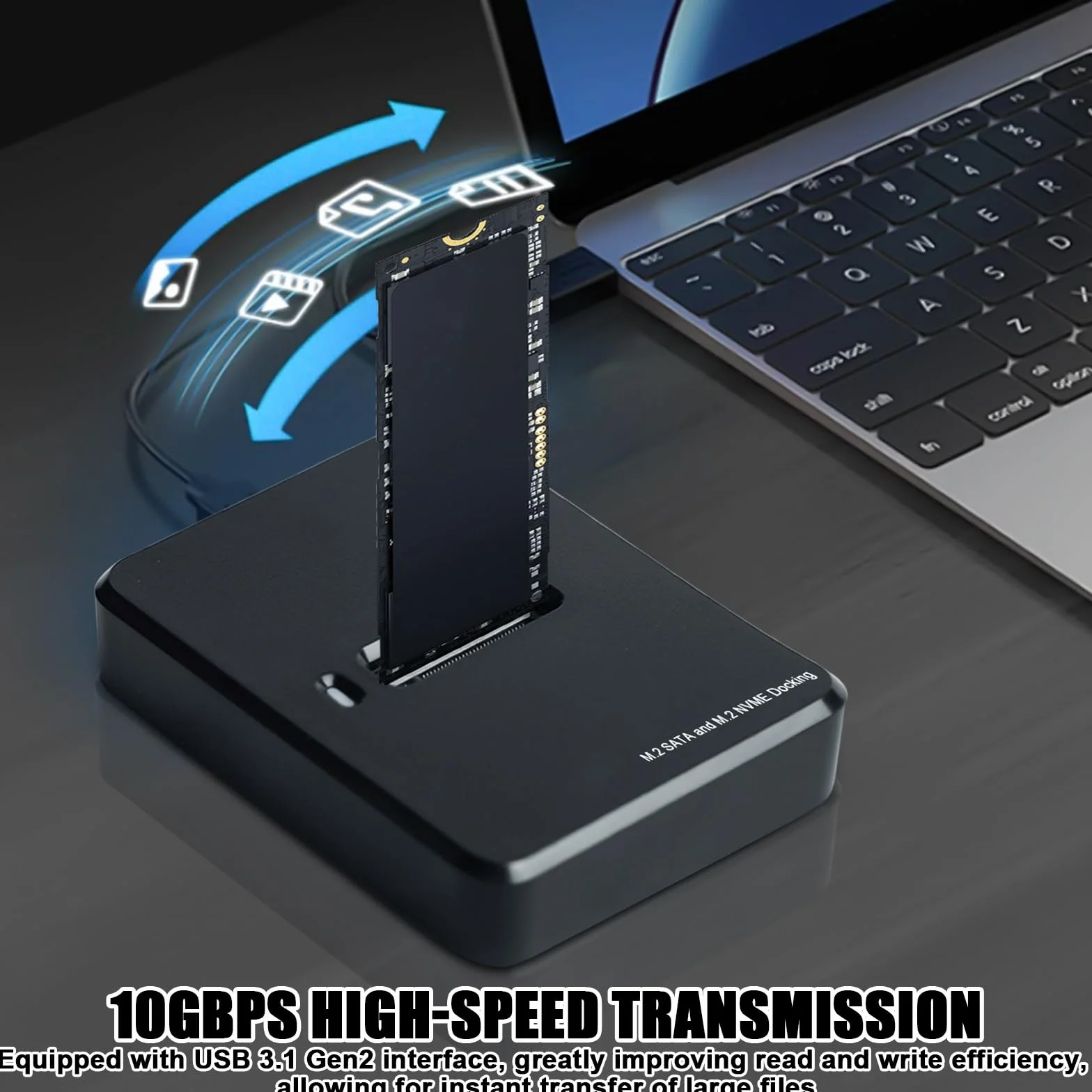 Stacja dokująca M.2 NVMe i SATA USB 3.1 Gen2 M-Key B+M Key