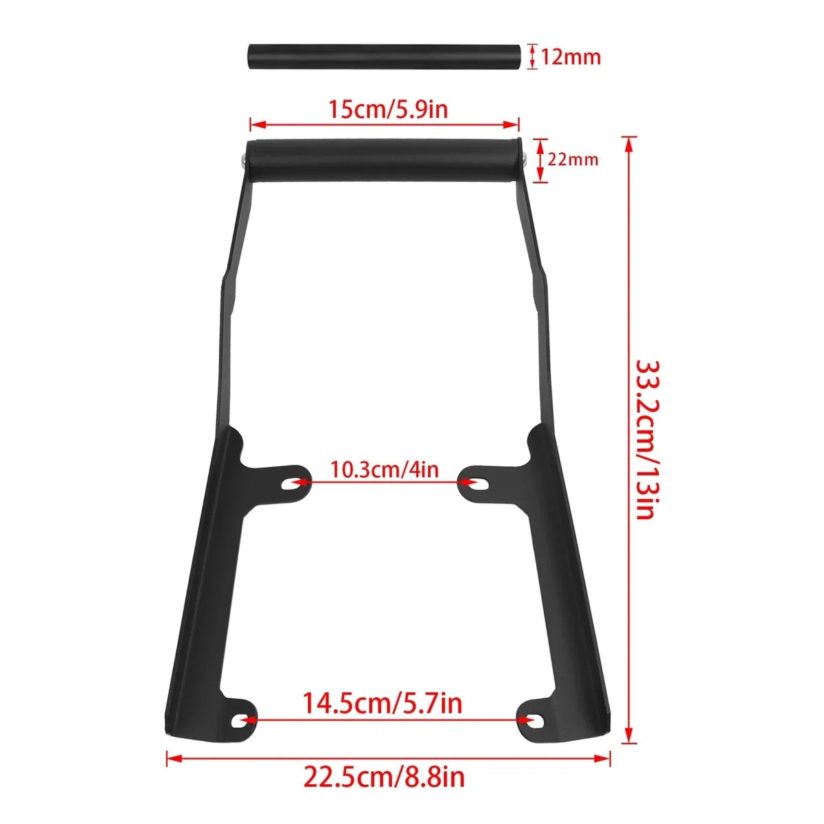 Uchwyt do nawigacji GPS uchwyt Pasuje do Honda Forza 750 2021-2025 Uchwyt na nawigację, uchwyt na kamerę samochodową, stojak na telefon(12MM)