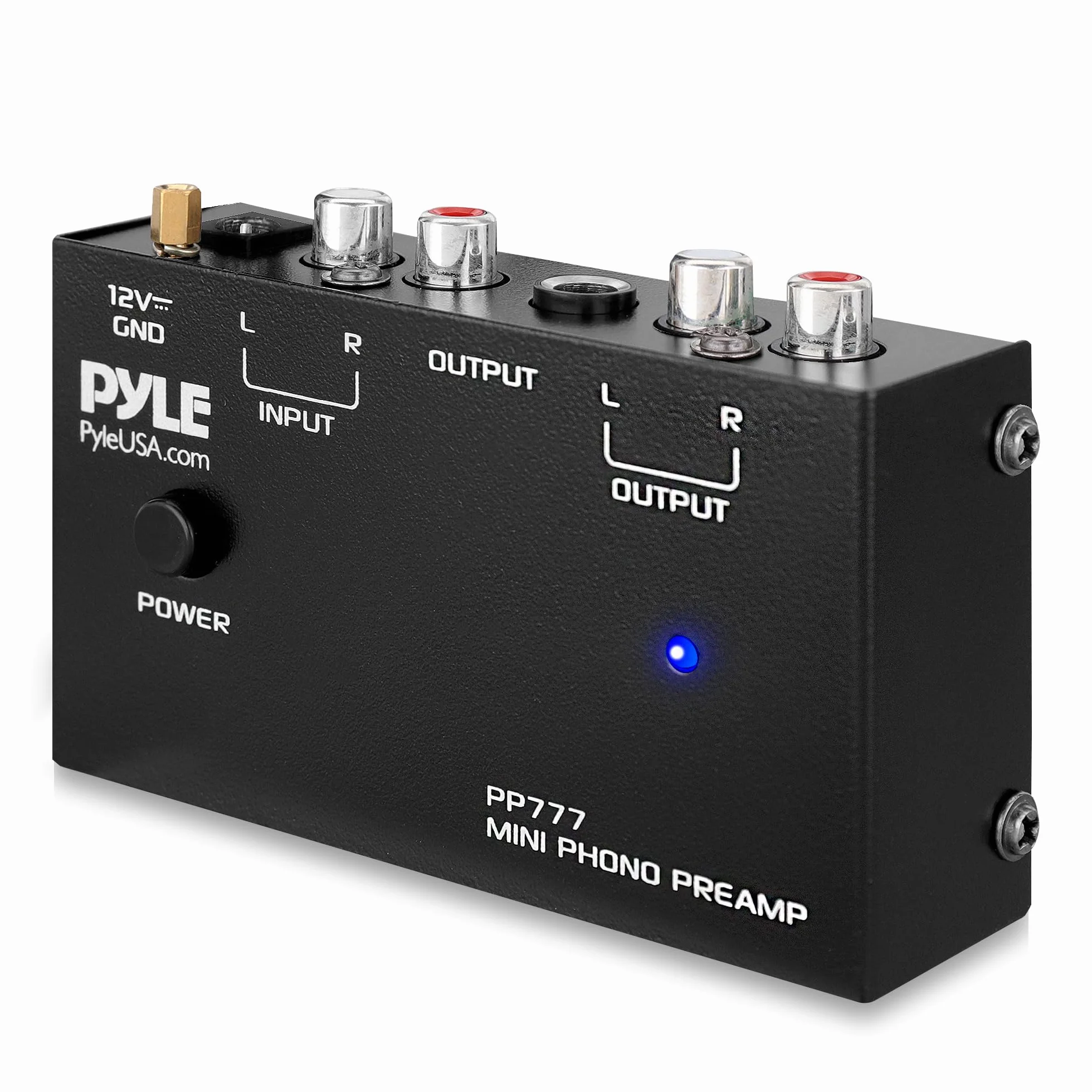 Pyle PP777 gramofon przedwzmacniacz mini stereo RCA DC 12V