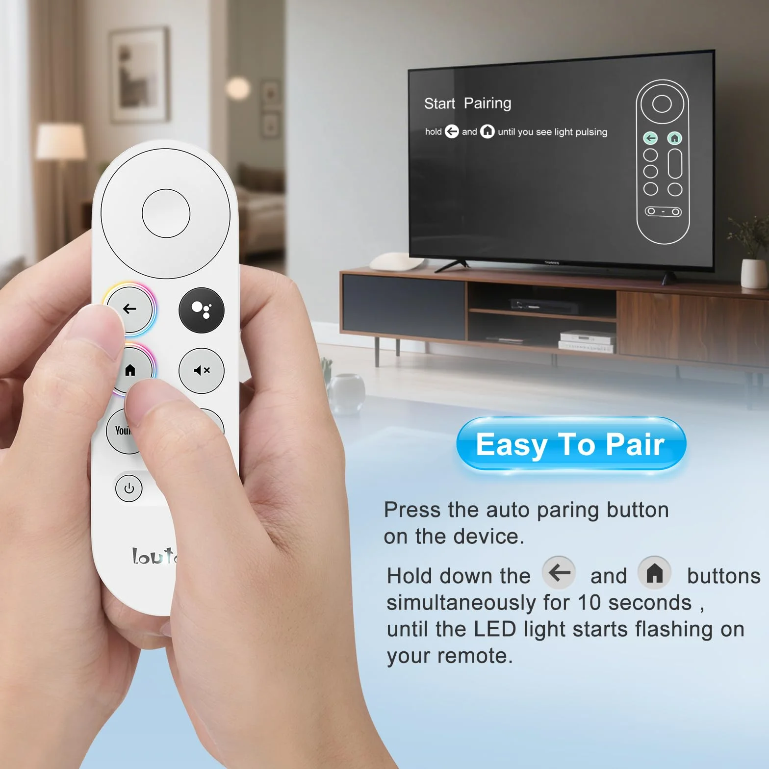 Zamienny pilot do Chromecasta z Google TV, pilot Chromecast do Google HD/4K & Google TV Streamer 4K