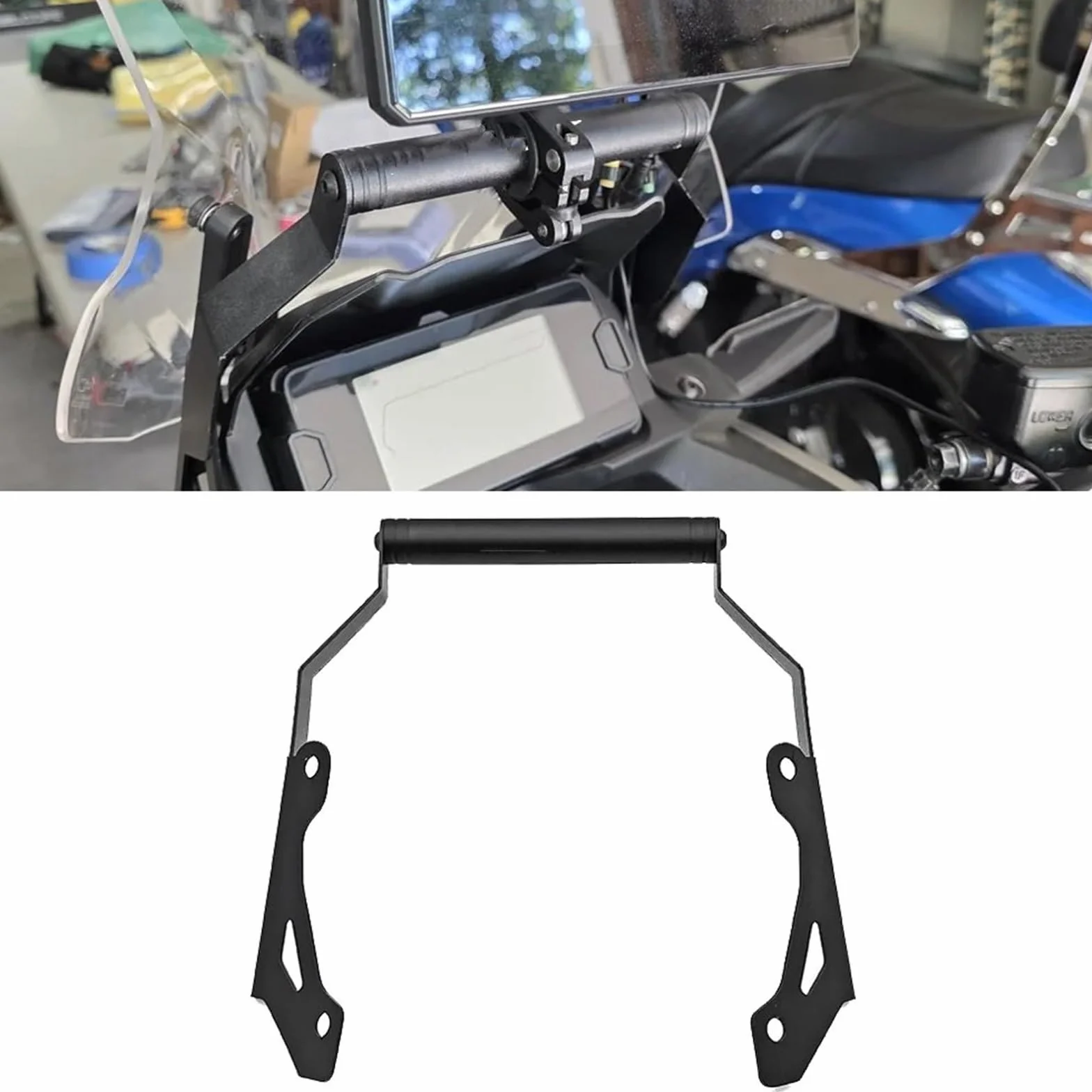 Motocyklowy uchwyt do nawigacji Pasuje do Honda NC750X DCT 2021 2022 2023 Uchwyt nawigacji CNC Akcesoria do uchwytu telefonu GPS(12and22mm nc750x)