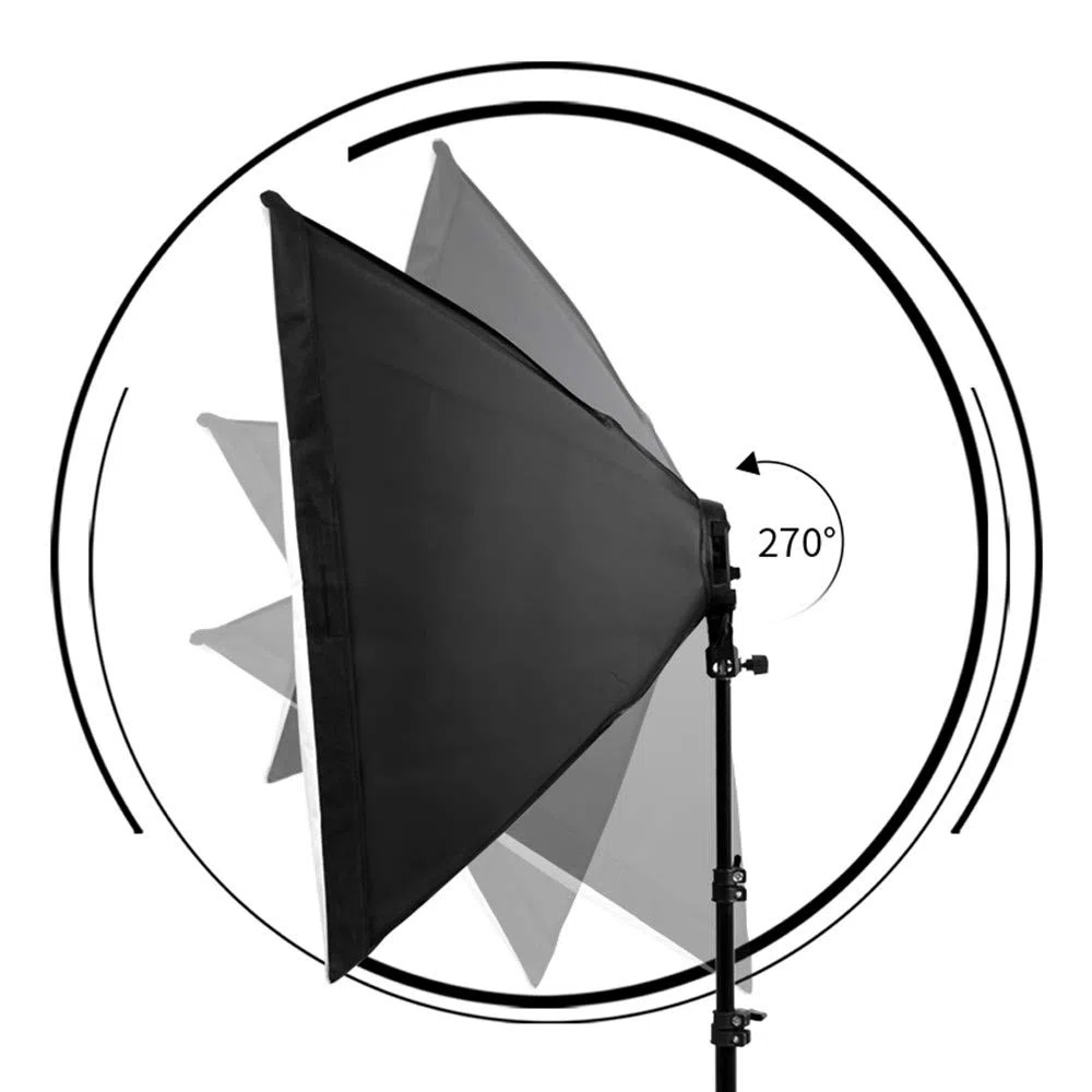 Fotografia Zestawy oświetleniowe Softbox 50x70 CM Profesjonalny system ciągłego światła Miękkie pudełko na sprzęt do studia fotograficznego Do fotografii studyjnej(Yellow Corn Bulb)