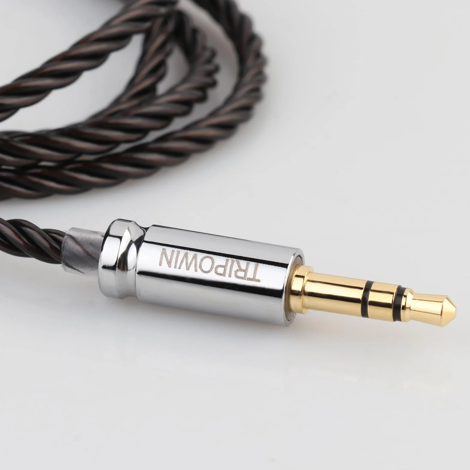 Linsoul Tripowin Mirage Kabel IEM, 30AWG OCC 4N HiFi IEM, ulepszony kabel zastępczy, z gniazdem audio 3,5 mm do monitora dousznego, audiofilskiego muzyka (2-pinowy, 0,78 mm)