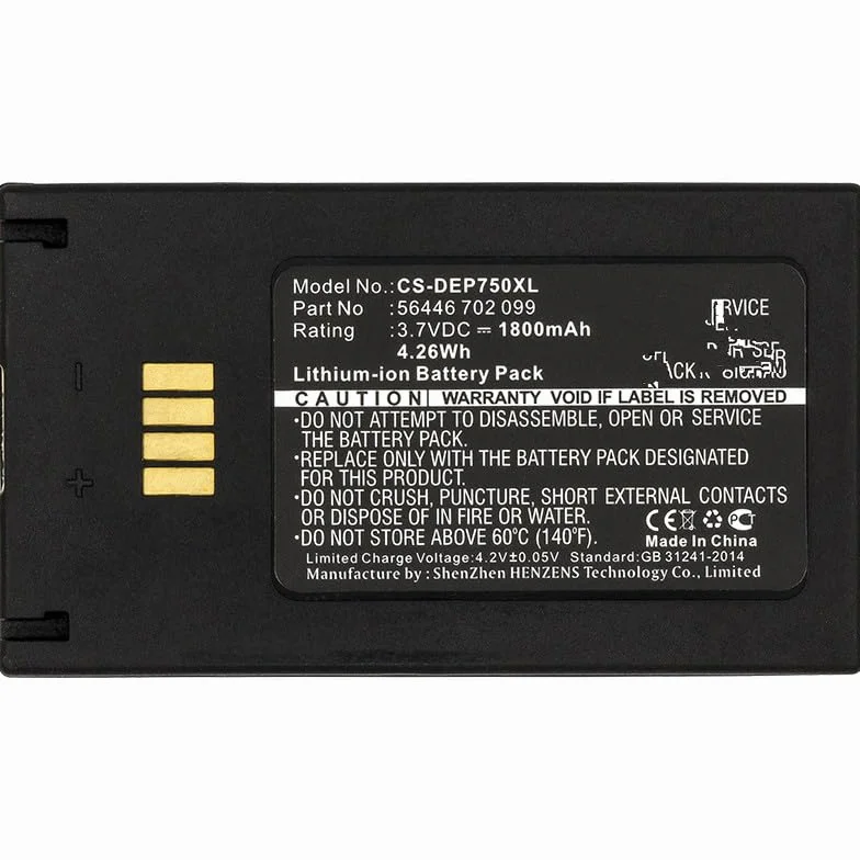 1800 mAh akumulator zastępczy do Easypack EZPack XL, Poliflex 750; Guard FCE001-ST Guard FCE02 Guard FCE03 Guard FCE04 Guard FCE05 Guard FCE06 Guard FCE07 Guard CHX1 PN: 56446 702 099