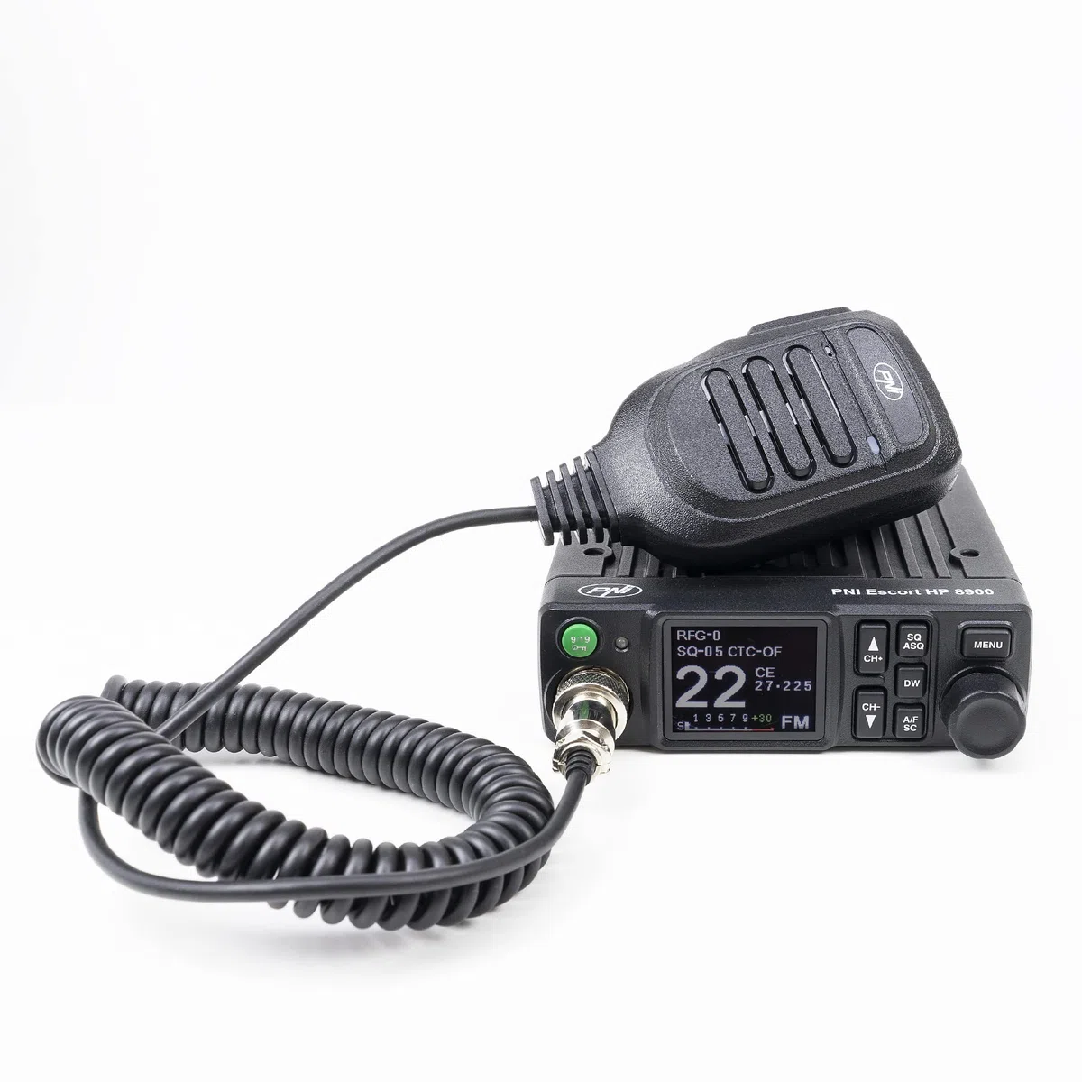 CB PNI Escort Pakiet stacji radiowej HP 8900 ASQ, 12-24V + CB PNI LED 2000 Antena z podstawą magnetyczną