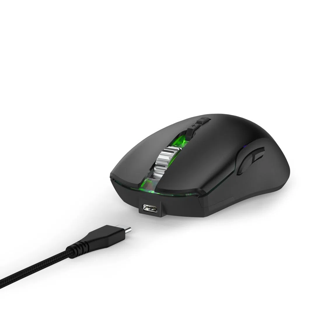uRage Bezprzewodowa mysz dla graczy Reaper 610 Wireless (9 programowalnych przycisków, mysz do gier 16000 DPI, RGB, kliknięcia do gier TTC-Golden, 48 godzin pracy na baterii, USB-C) czarna