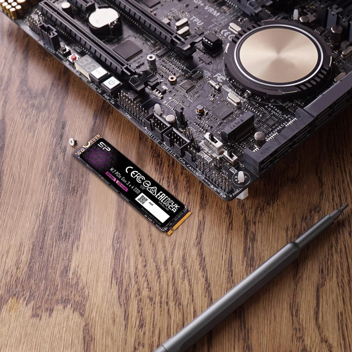Silicon Power 2 TB NVMe M.2 PCIe Gen3x4 2280 SSD (SP002TBP34A60M28AY)