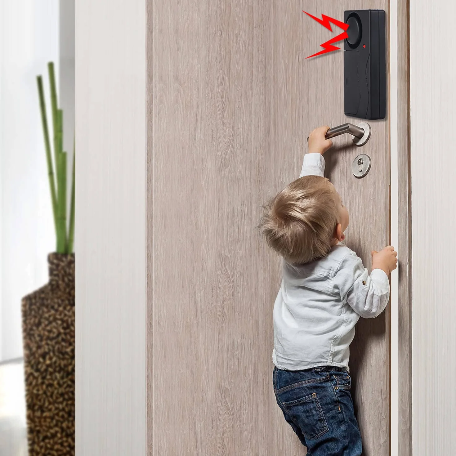 Alarm wibracyjny antykradzieżowy 110 dB regulacja czułości ruchu 2 szt
