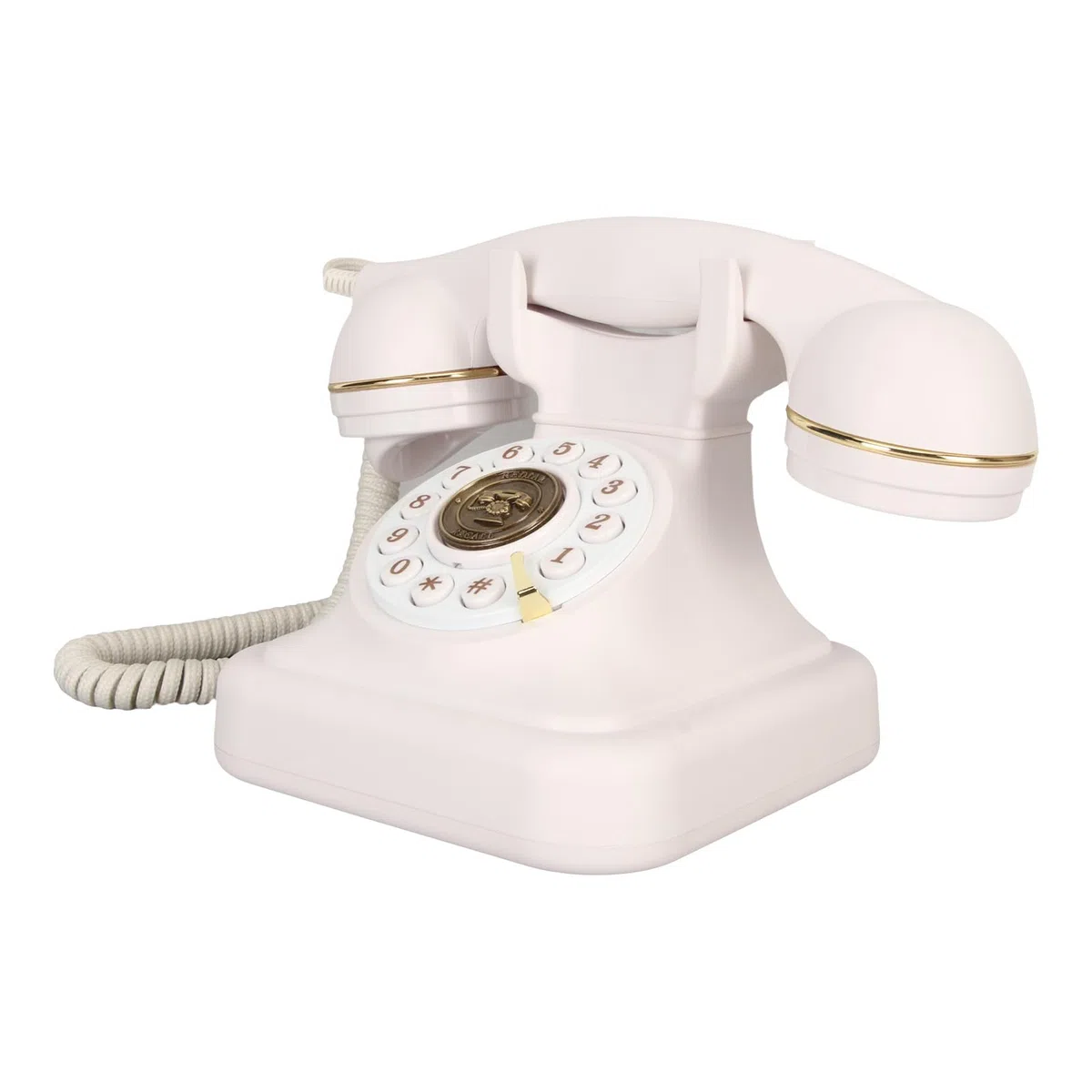 Keenso Retro Vintage Dekoracyjny Telefon Stacjonarny Ogromny Duży Guziki Telefon dla Osób Starszych w Hotelowym Biurze Gospodarstwa Domowego, materiał ABS