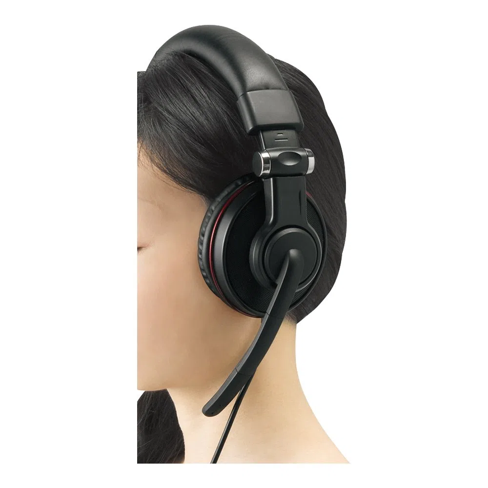 Buffalo Savior BSHSUH05BK opaska binauralna czarna zestaw słuchawkowy - zestaw słuchawkowy (PC/Gaming, 5.1 kanały, binaural, opaska na głowę, czarna, okablowana)