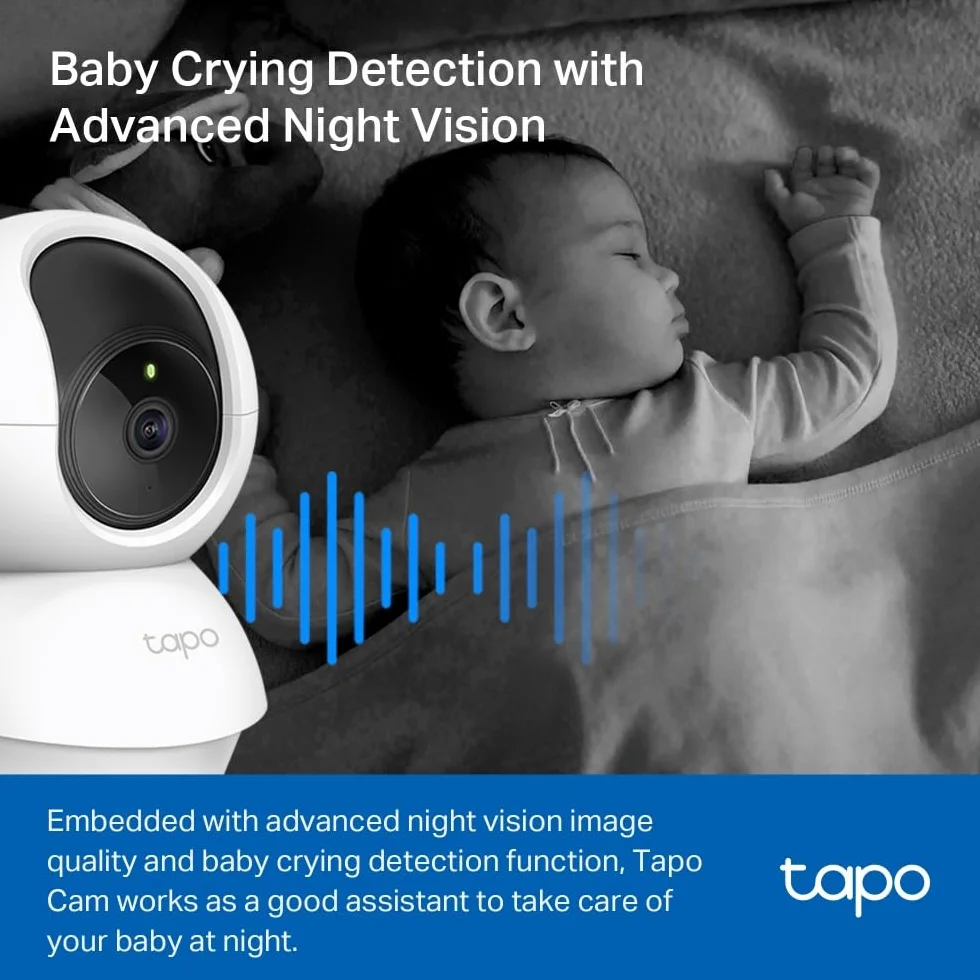 TP-Link Tapo C200C Obrotowa kamera Wi-Fi 1080p do monitoringu domowego z trybem nocnym i detekcją ruchu