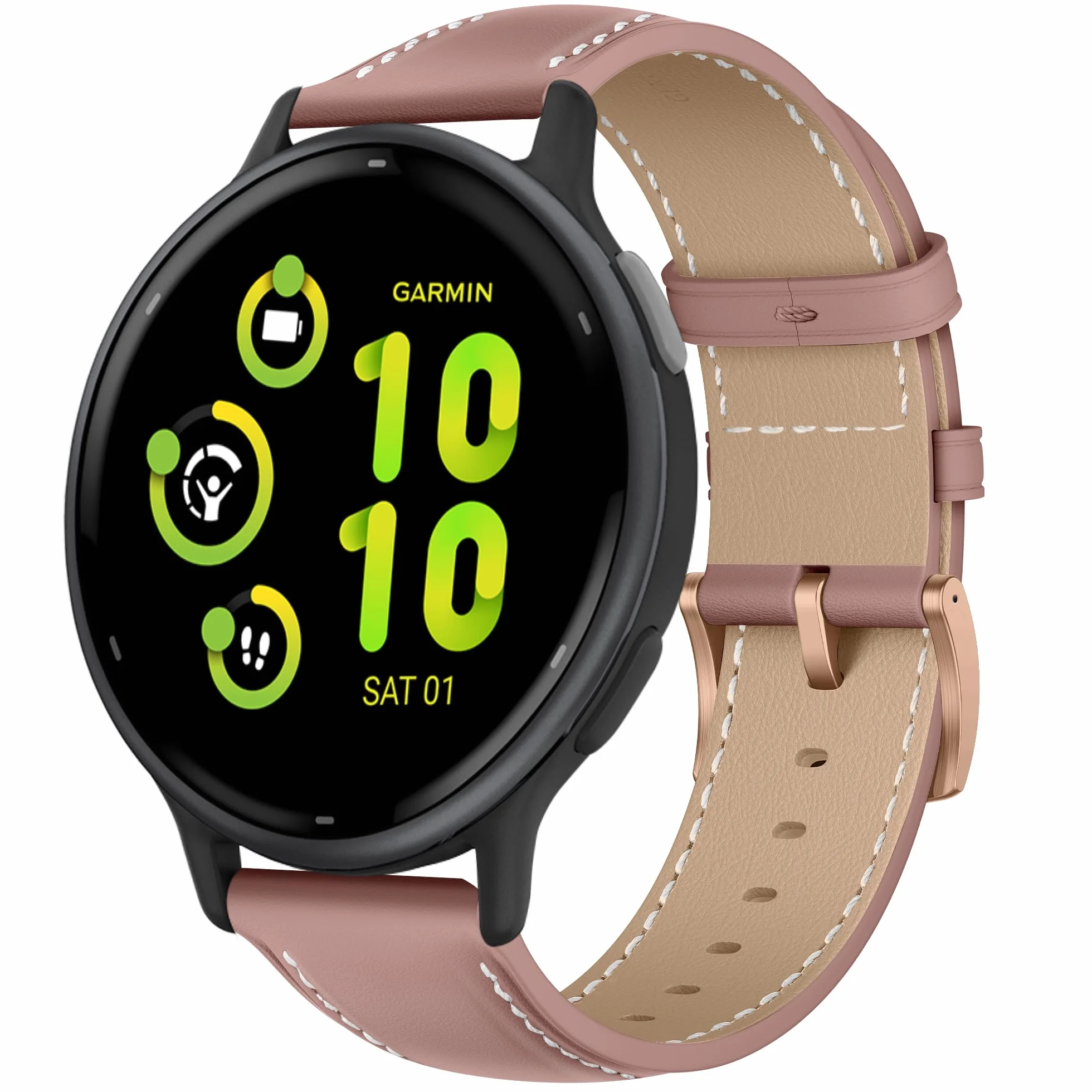 Skórzana bransoletka Garmin Forerunner 165/165 Music Vivoactive 5 Vivomove Trend Venu Sq 2 245/245 Music 20 mm