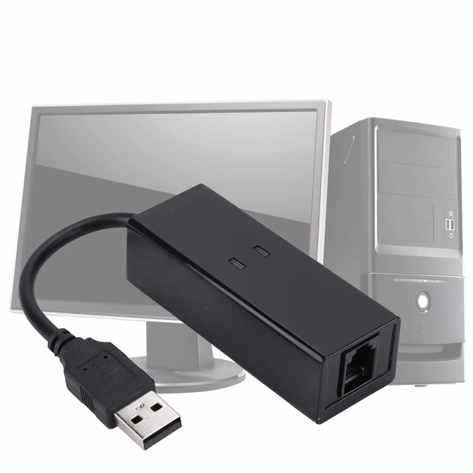 Faks-modem USB 2.0 56K Wygodne Wysyłanie i Odbieranie Faksów na Komputerze dla Użytkowników 7 Me