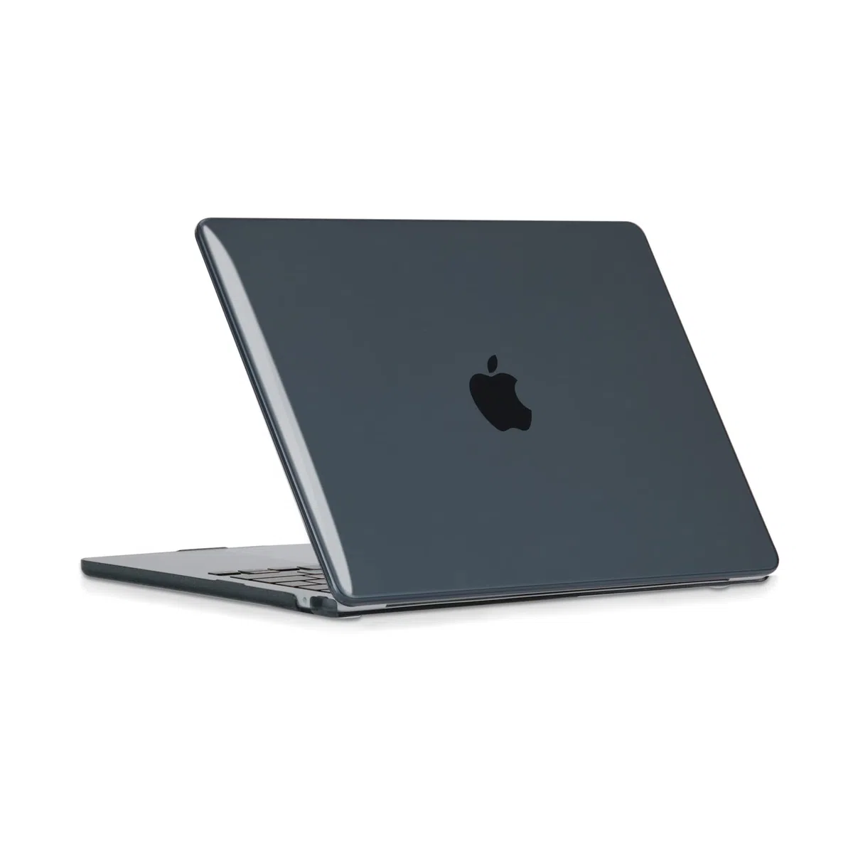 Lunivop Etui do MacBook Air 13 cali M5 2026-2022 M4 M3 M2 (model A3449 A3240) wysoka przezroczystość, smukła osłona rozpraszająca ciepło, twarda ochrona przed żółknięciem, Czarny