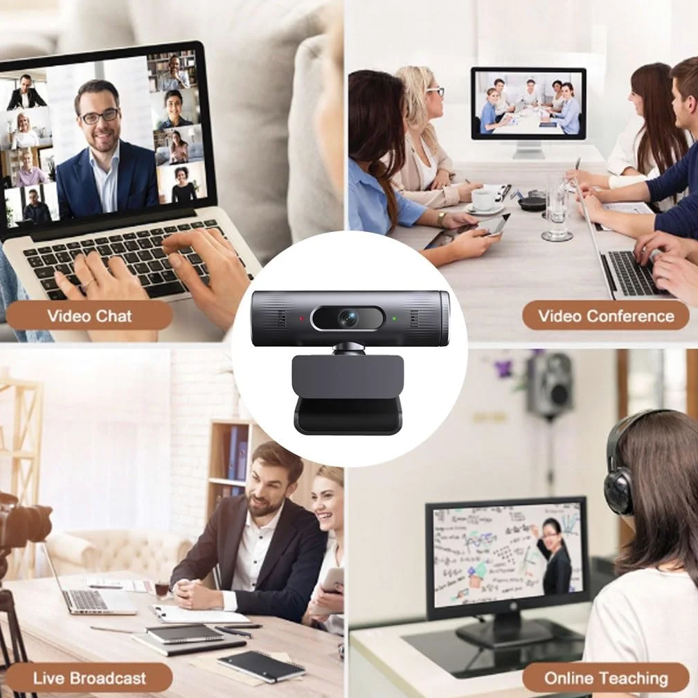 Kamera Konferencyjna Do Komputerów Stacjonarnych I Laptopów, Kamera Internetowa USB Typu Plug & Play, Osłona Zapewniająca Prywatność I Mikrofon, Do Spotkań Online(4K)