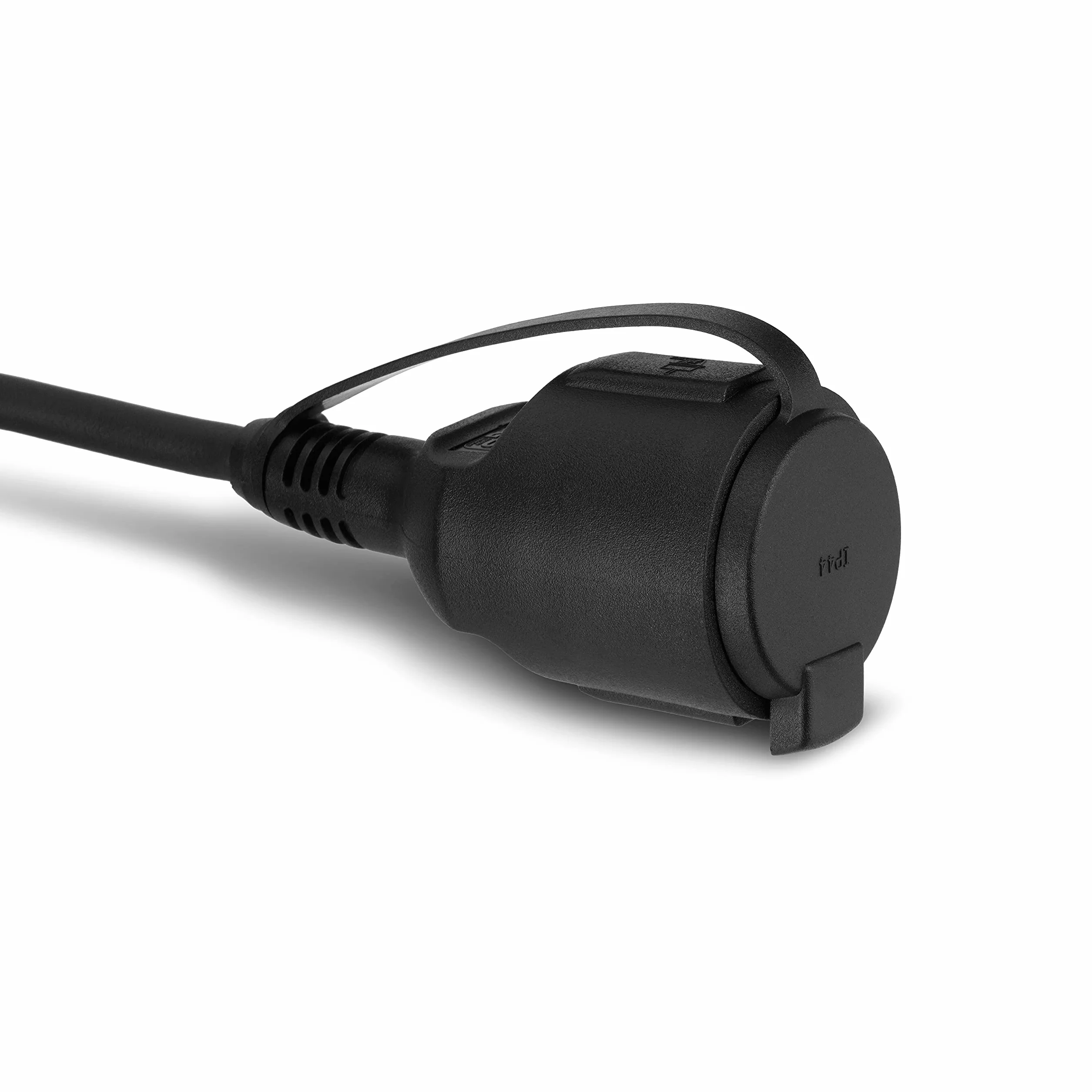 REV 0065109 przedłużacz, kabel przedłużający do użytku na zewnątrz, wodoodporny, 10 m, 3680 W, czarny