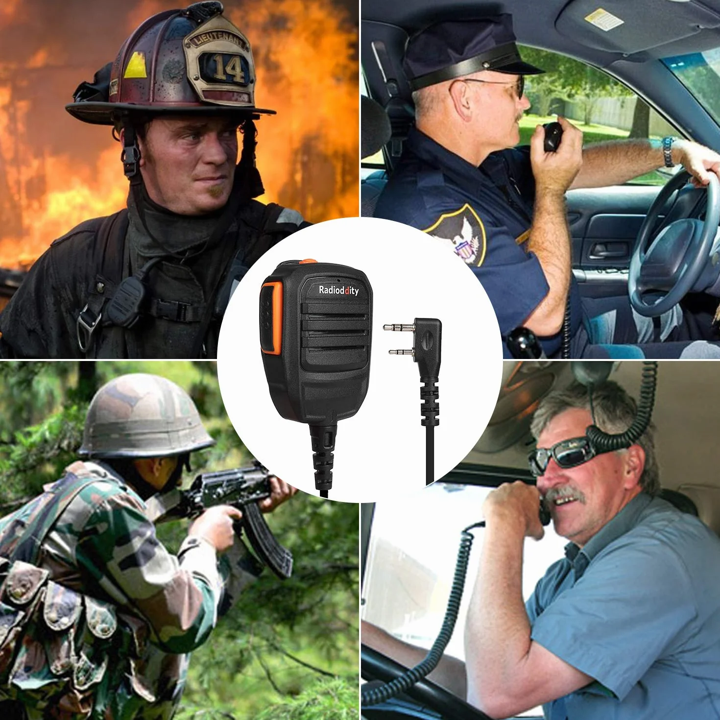 Radioddity RS22 przenośny głośnik mikrofon do GD-77 DM-5R DMR radiotelefon