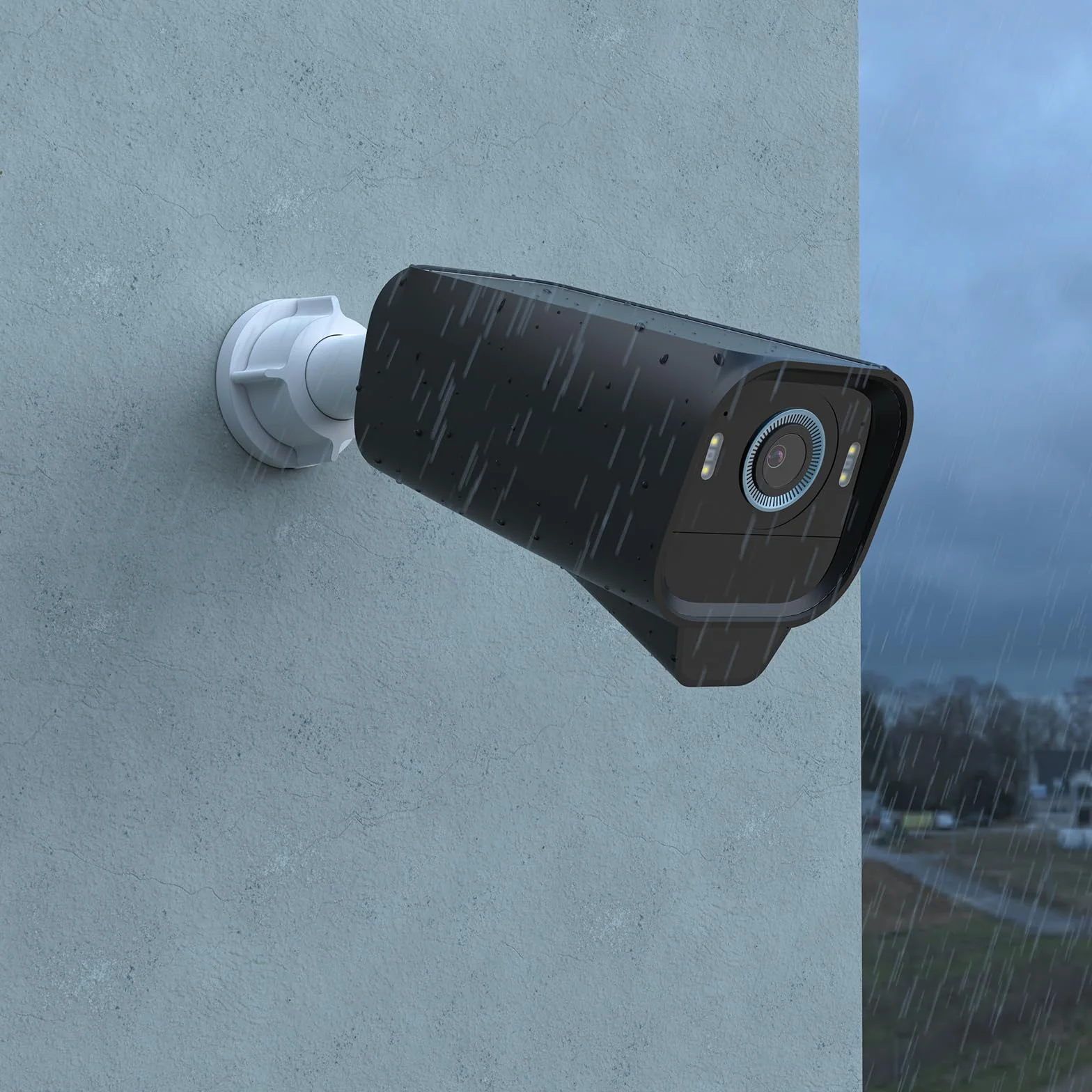 HOLACA Silikonowe etui kompatybilne z eufyCam S3 Pro, wodoodporne, miękkie, trwałe (aparat nie wchodzi w zakres dostawy), 1 sztuka etui silikonowe, czarne