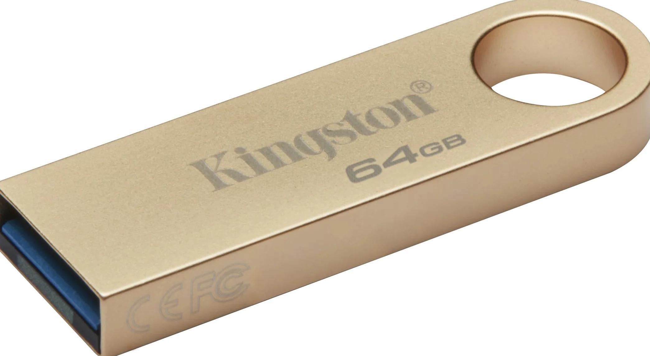 Kingston DataTraveler SE9 Gen 3-64GB - odczyt 220 MB/s - metal - USB 3.2 Gen 1 -złoty